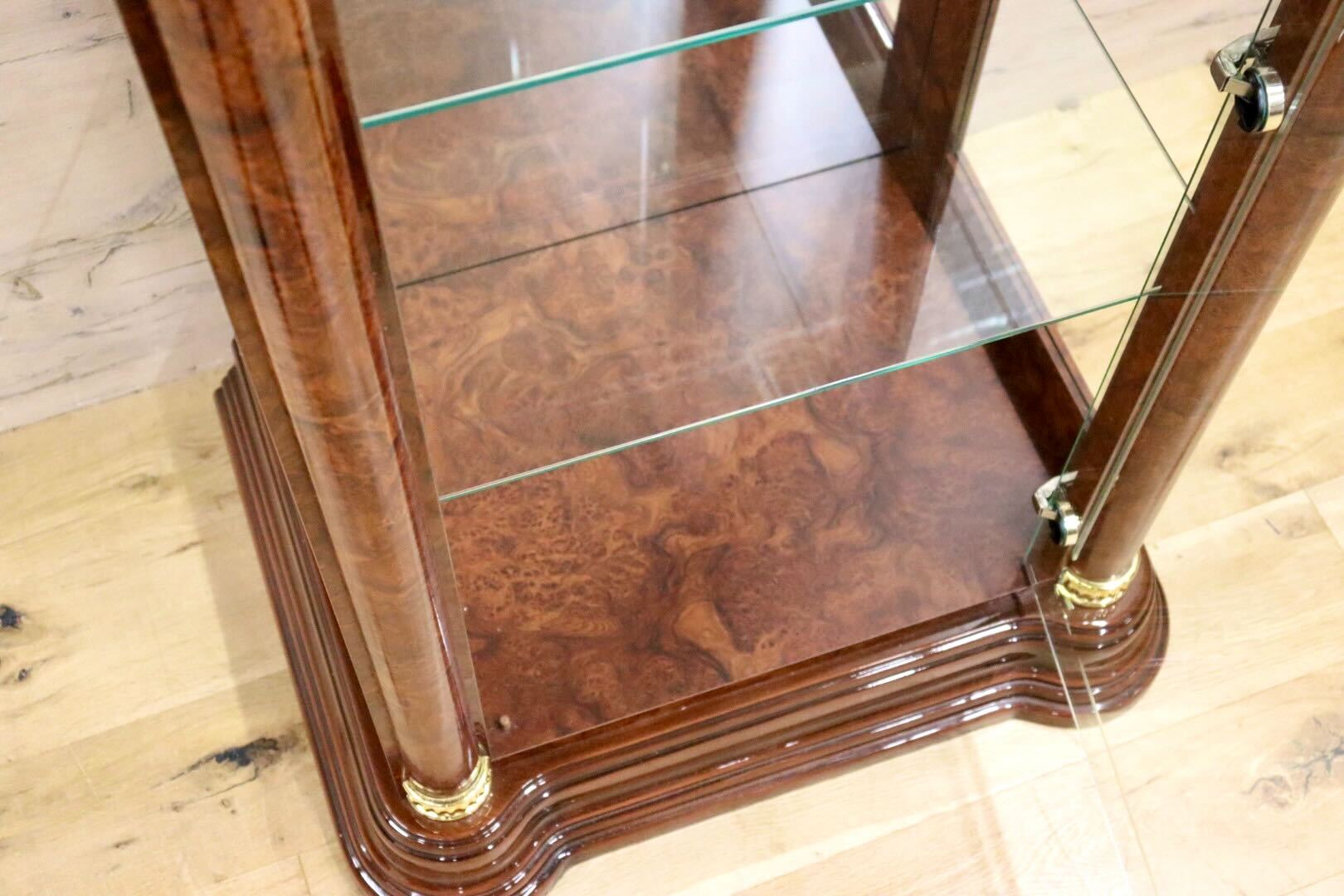 GMHN35○Saltarelli Mobili / サルタレッリモビリ フローレンス カップボード キュリオケース 飾り棚 輸入家具 定価約19.2万