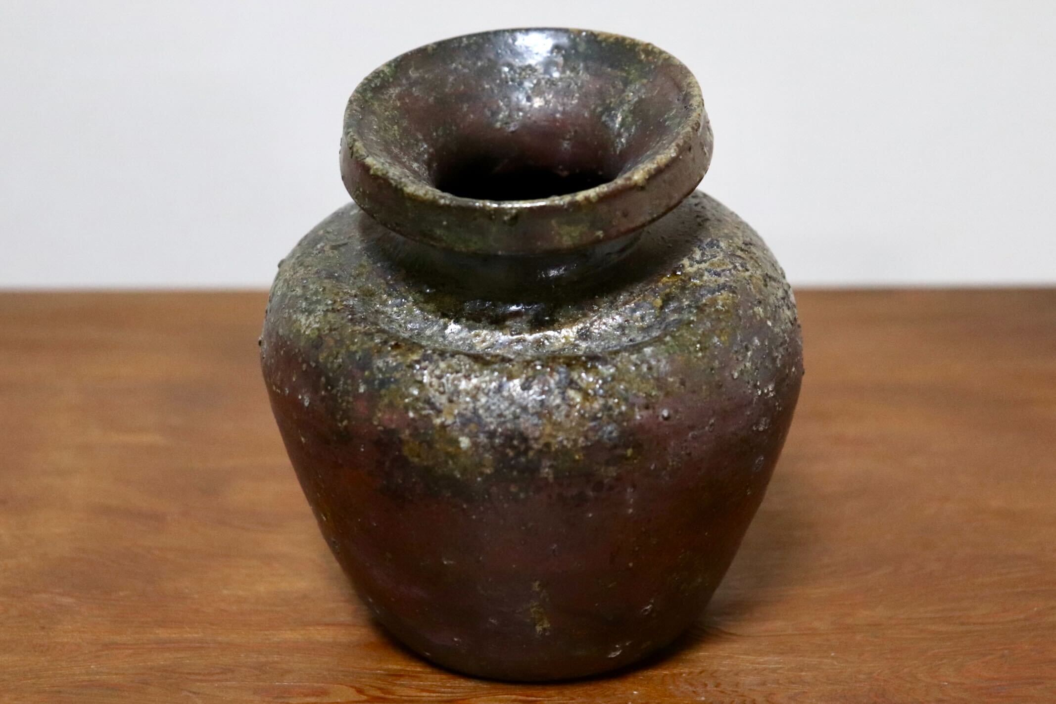 GMIO497B○丹山窯 丹波焼 掛花入 花器 伝統工芸 丹波篠山 未使用