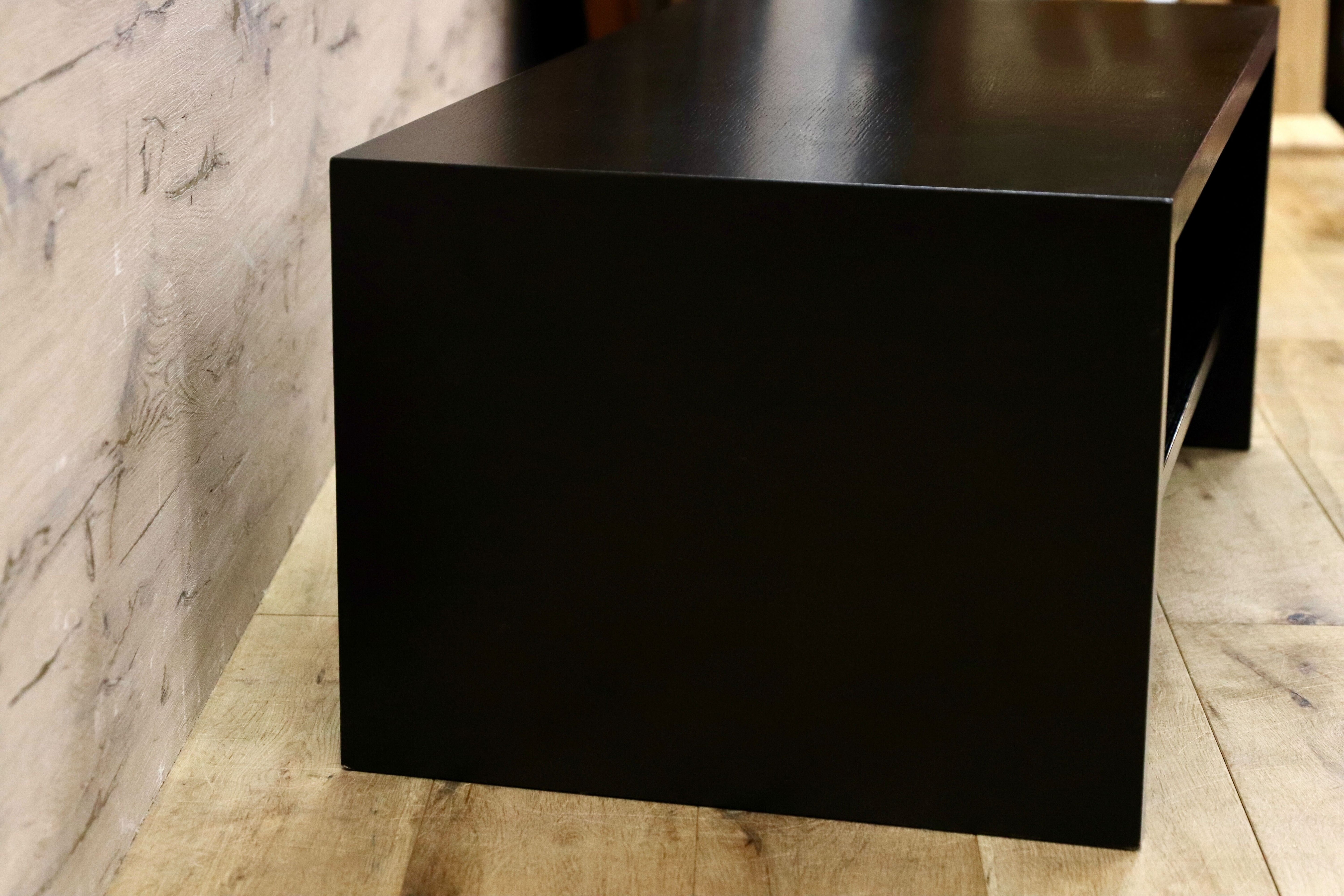 GMHS239○秋田木工 IDC大塚家具 センターテーブル リビングテーブル ローテーブル ブラック コーヒーテーブル 机