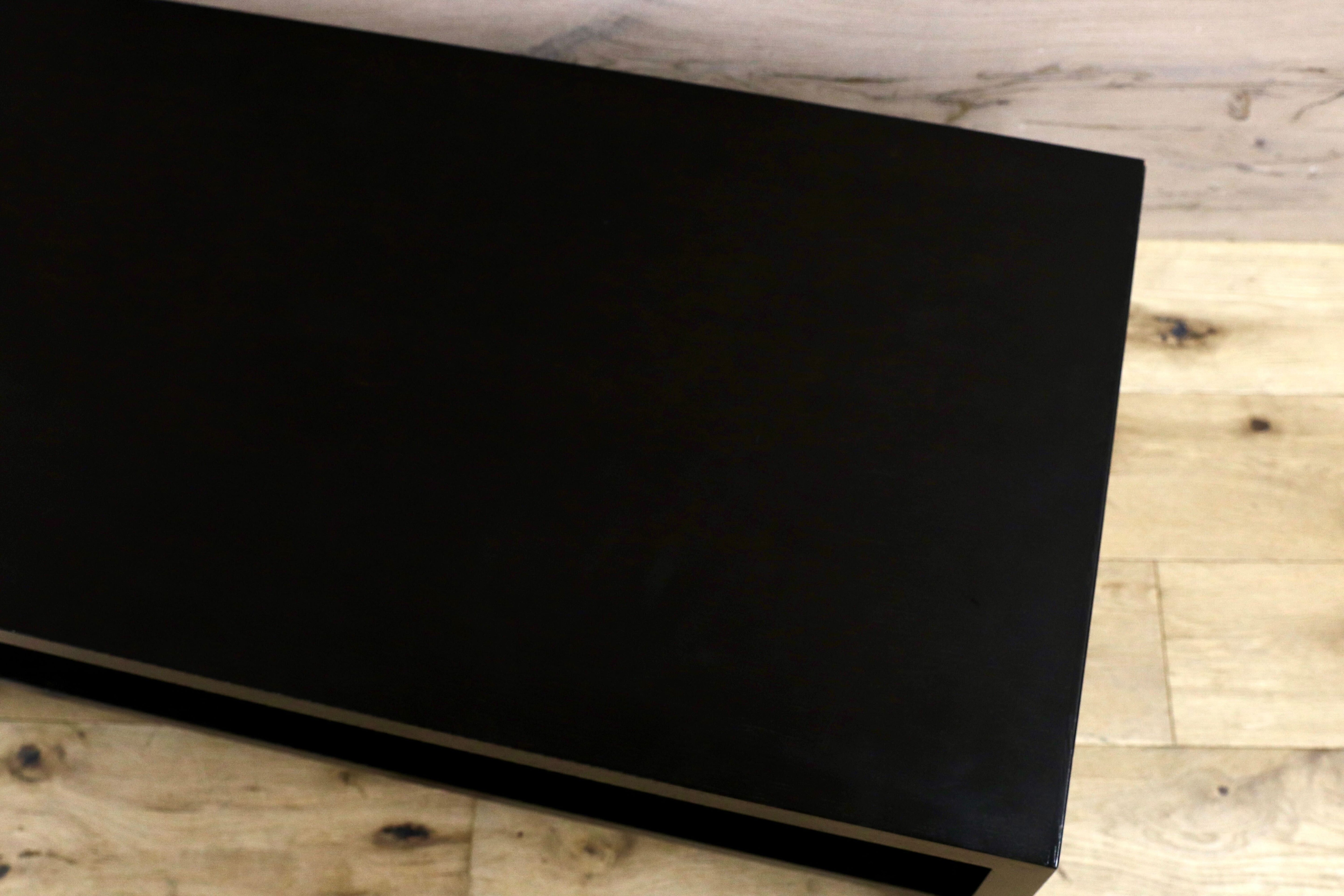 GMHS239○秋田木工 IDC大塚家具 センターテーブル リビングテーブル ローテーブル ブラック コーヒーテーブル 机