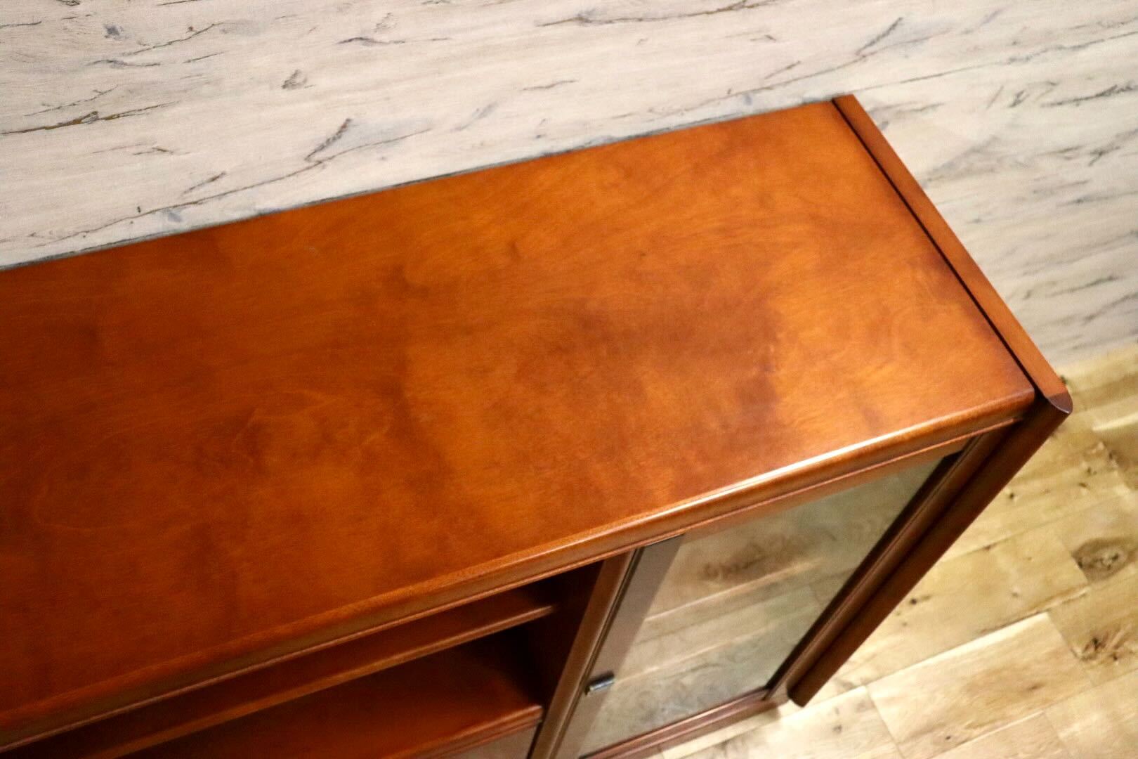 GMFH443○モリシゲ / MORISHIGE チアルズ サイドボード リビングボード キャビネット 飾り棚 収納家具 最高級 モダン 国産 約30万 展示品