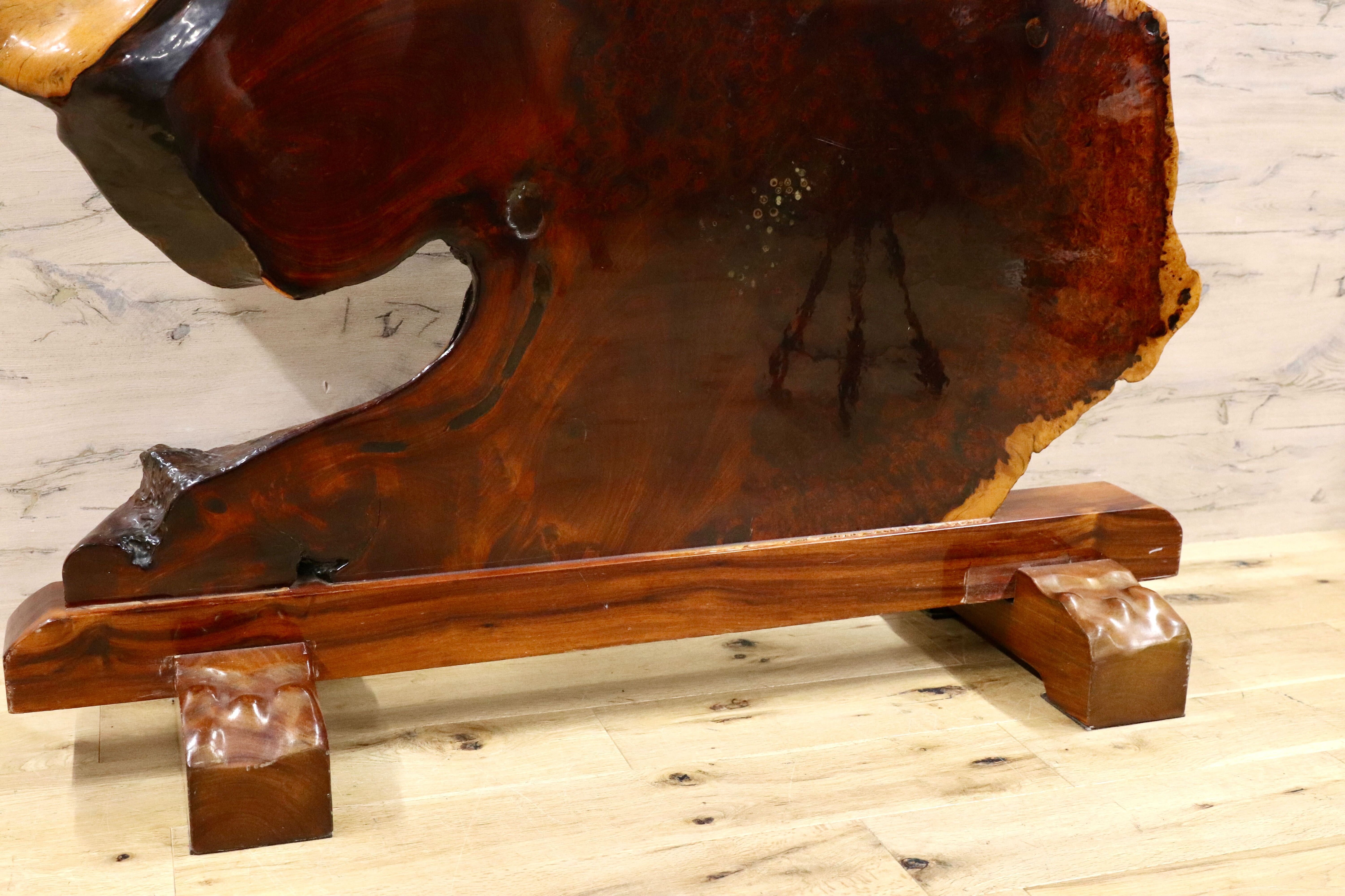 GMHS75○花梨 一枚板 衝立 置物 玉杢 自然木 仕切り板 オブジェ 和家具 和モダン 稀少 最高級