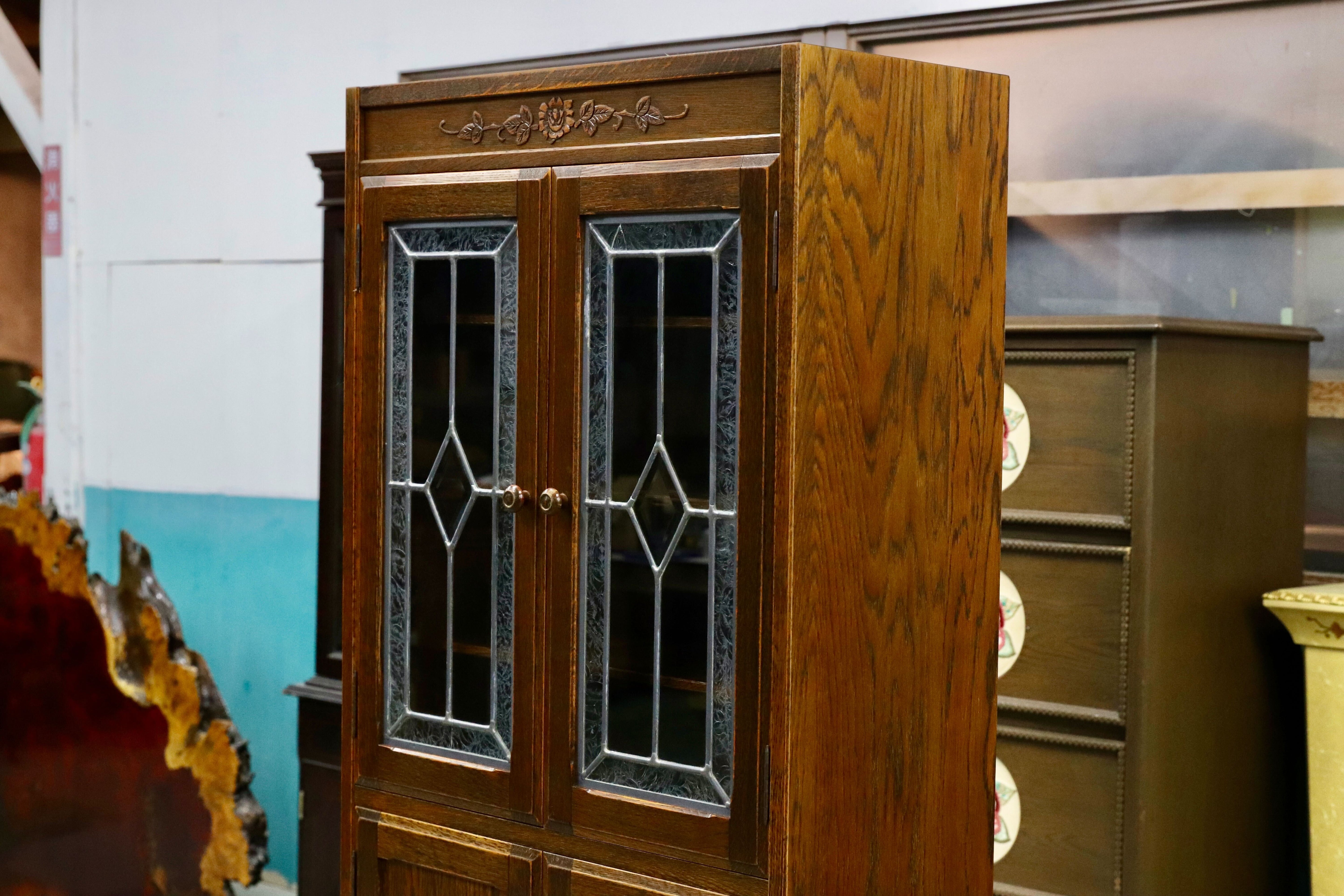 GMIK660○三越家具 Brugge ブルージュ スリムキャビネット 飾り棚 リビング収納 ハイボード 英国カントリー クラシック アンティーク