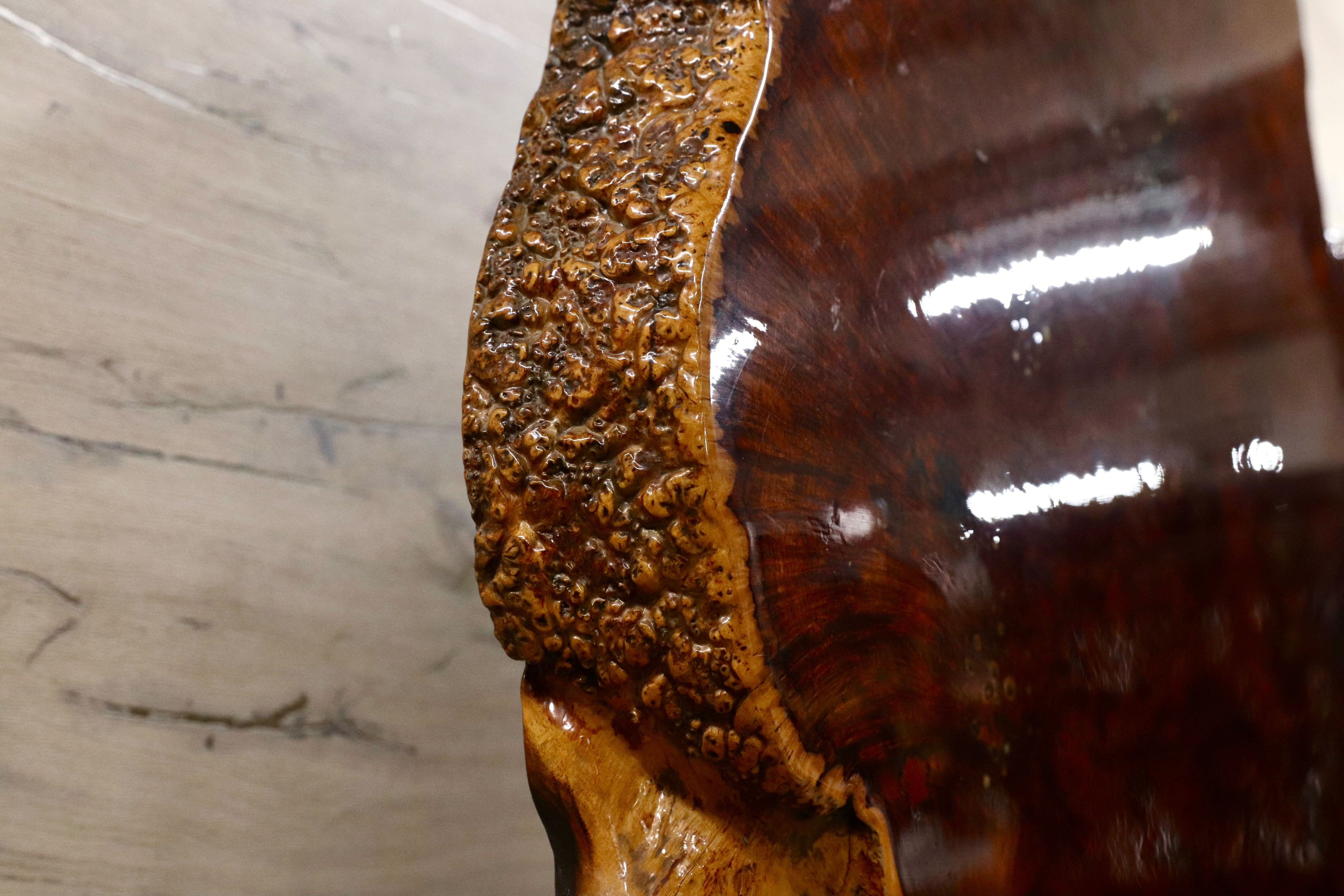 GMHS75○花梨 一枚板 衝立 置物 玉杢 自然木 仕切り板 オブジェ 和家具 和モダン 稀少 最高級