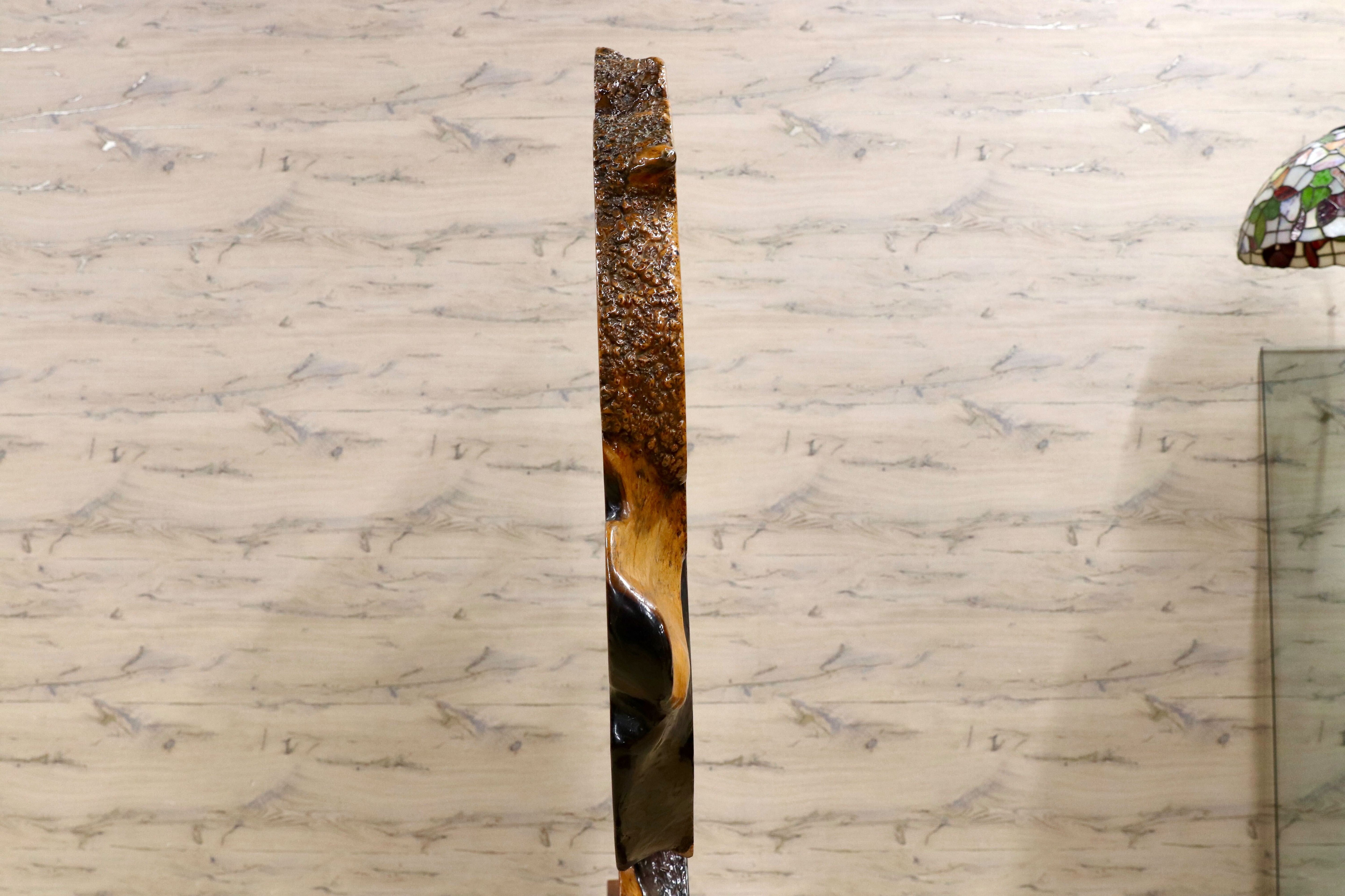 GMHS75○花梨 一枚板 衝立 置物 玉杢 自然木 仕切り板 オブジェ 和家具 和モダン 稀少 最高級