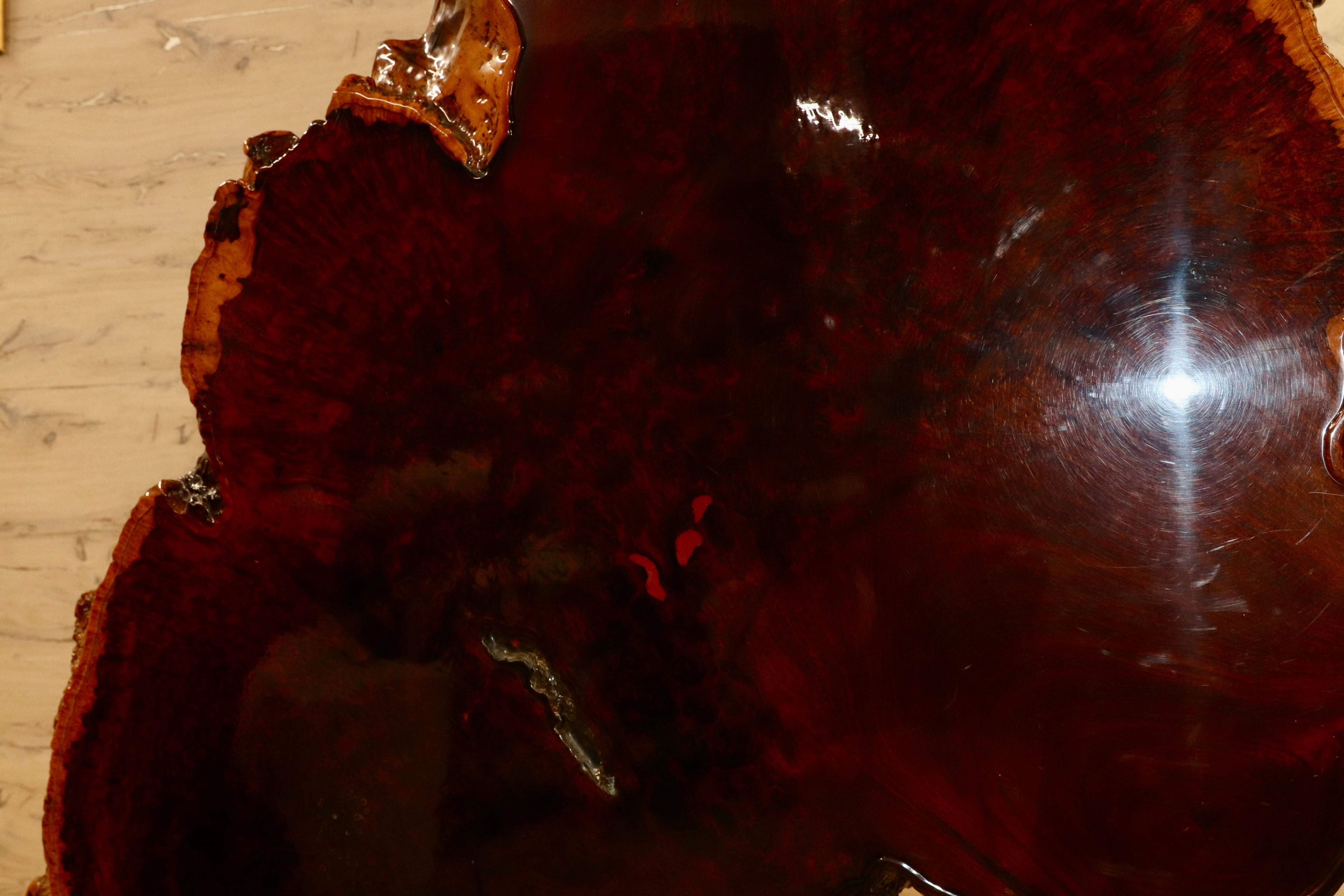 GMHS75○花梨 一枚板 衝立 置物 玉杢 自然木 仕切り板 オブジェ 和家具 和モダン 稀少 最高級