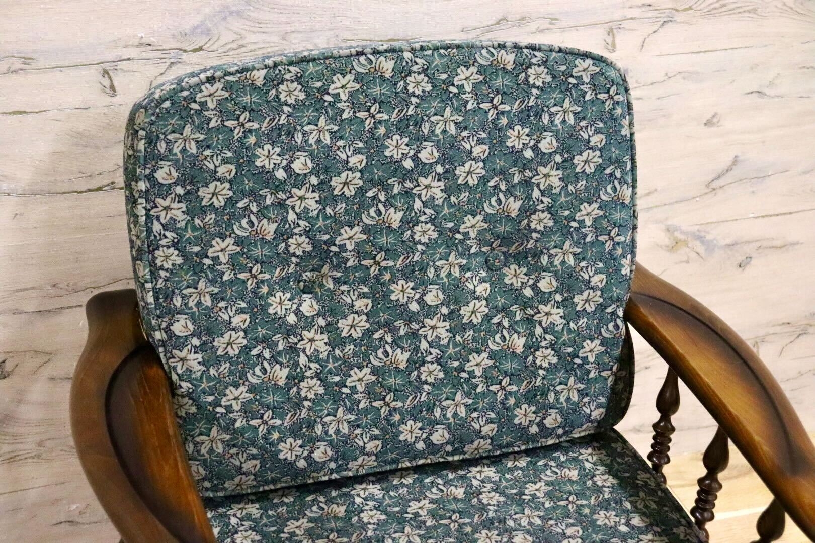 GMIK770A○karimoku / カリモク コロニアル 1人掛けソファ シングルソファ アームチェア ファブリック カントリー 花柄 椅子 国産家具