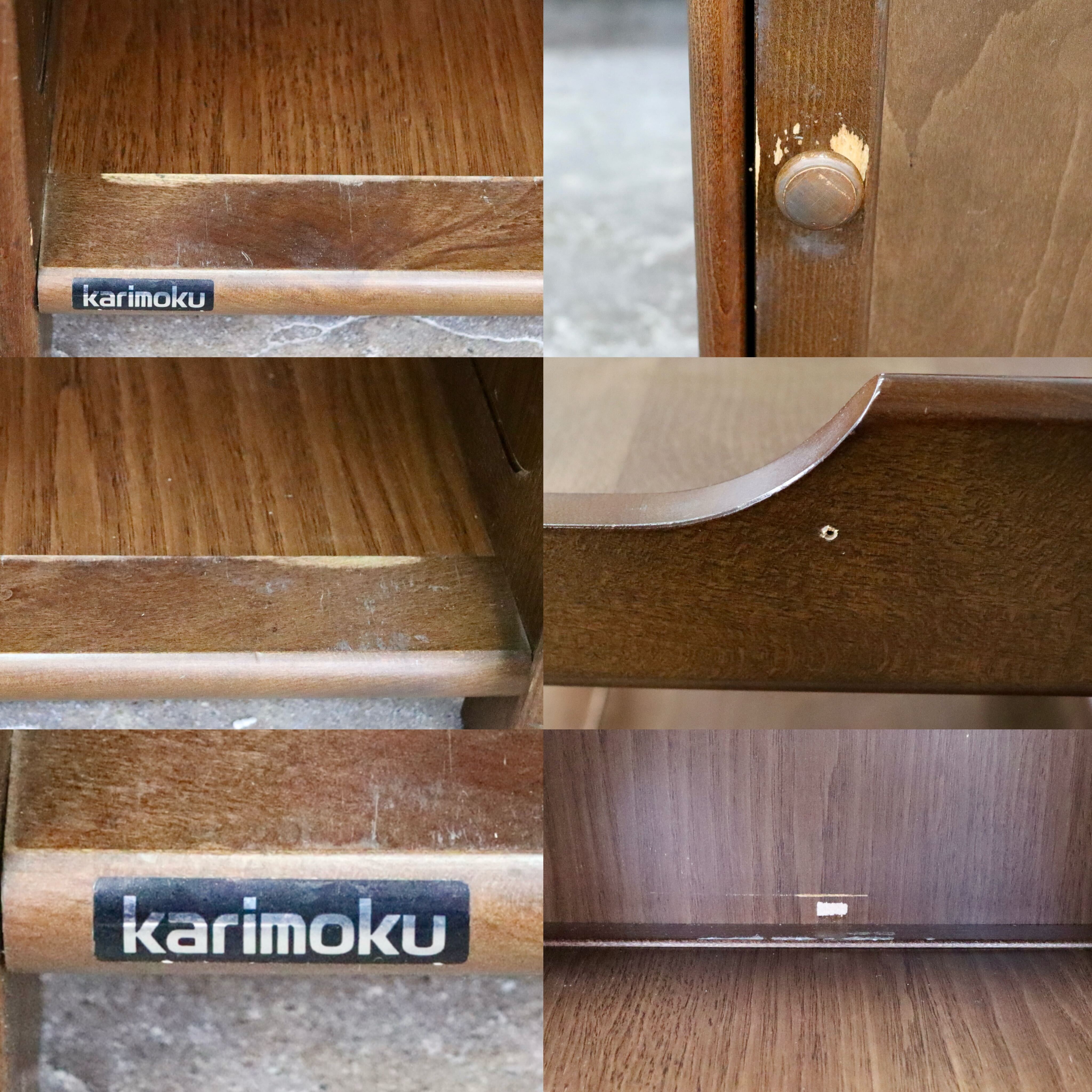 GMIK918○karimoku / カリモク 電話台 ファックス台 飾り台 リビング収納 花台 収納家具 国産家具 ビンテージ レトロ