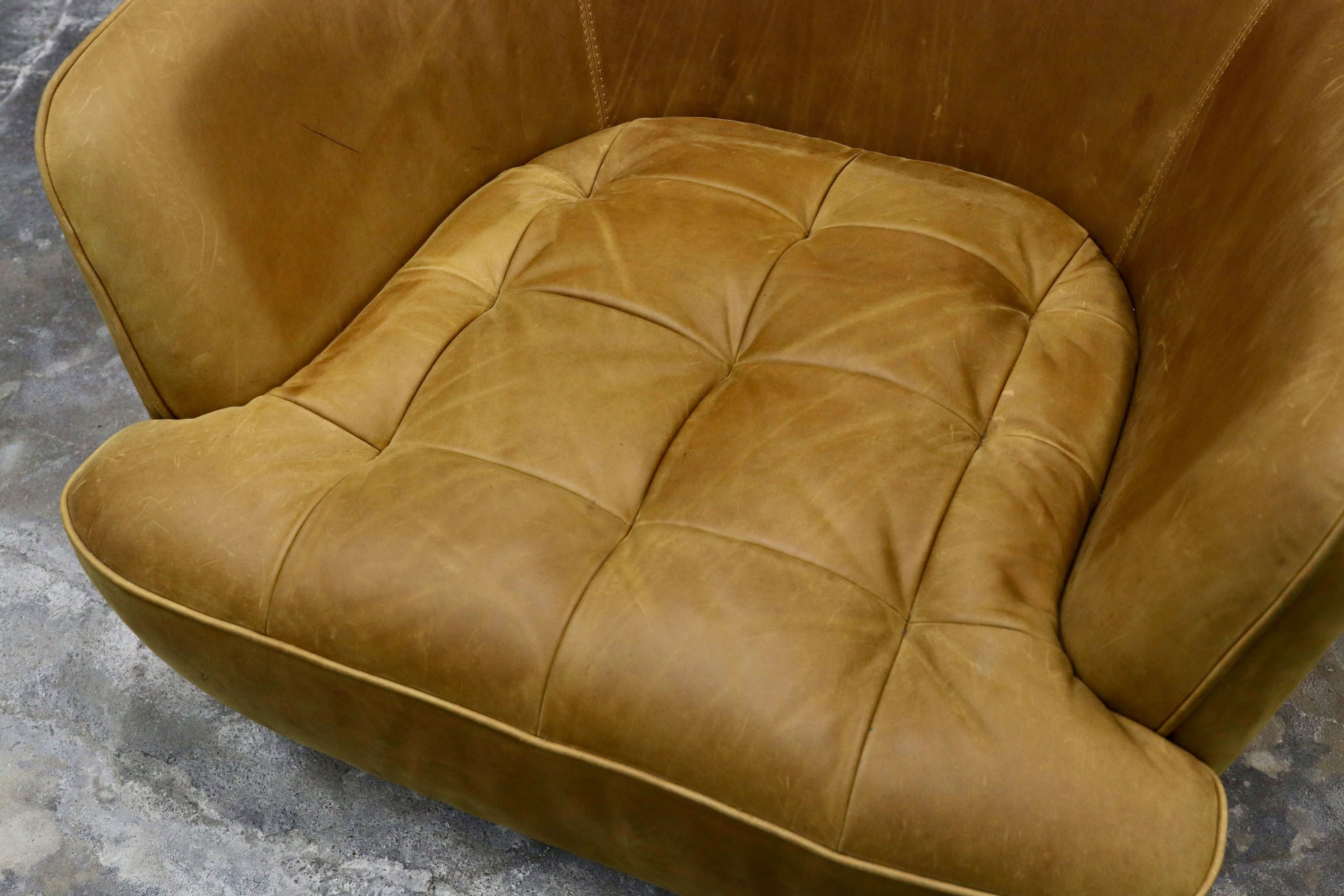 GMIK652A○tabu Leather Works / タブレザーワークス OPIAM sofa 1P オピアムソファ 1人掛けソファ シングルソファ 本革 レザー 定価20.9万
