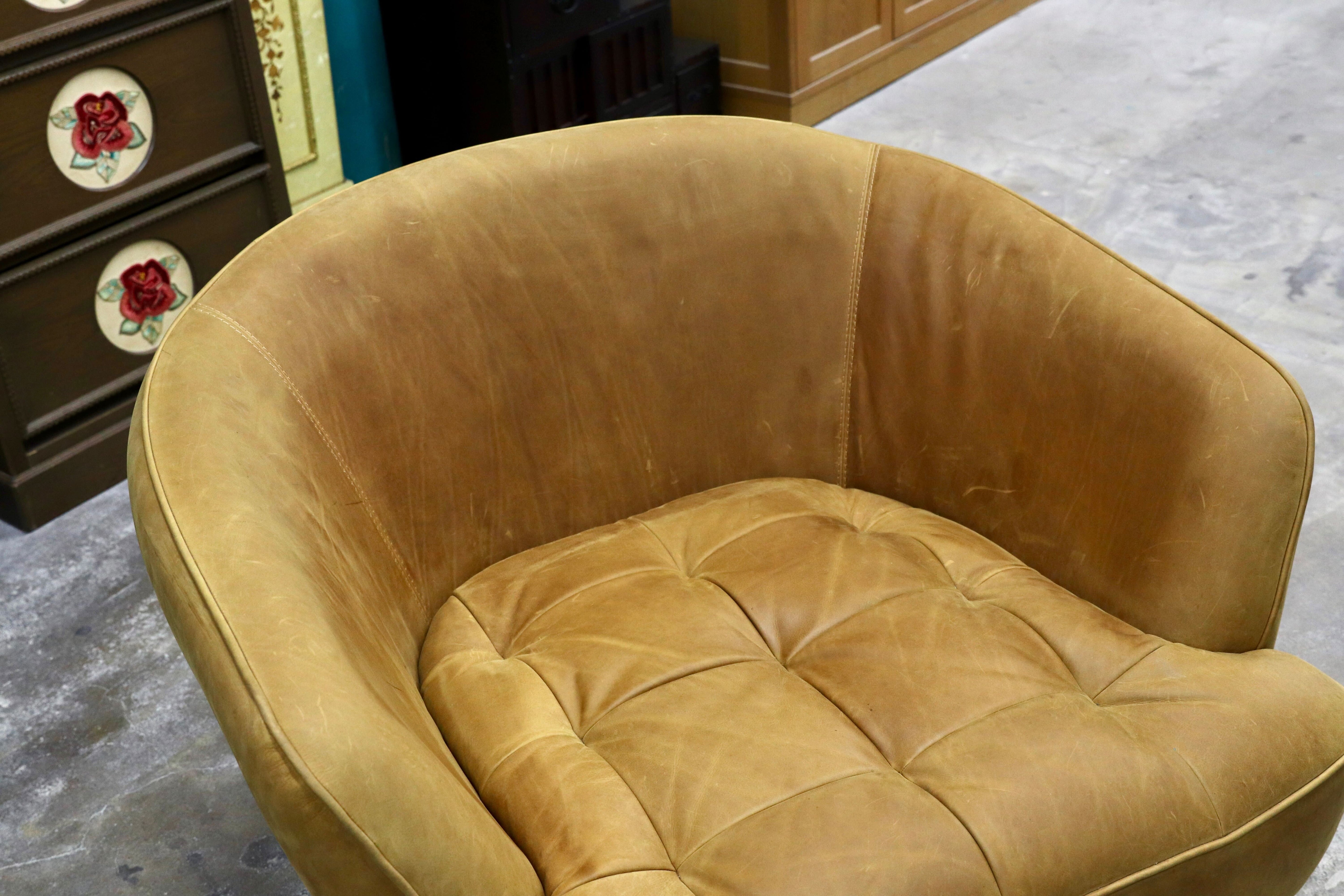 GMIK652A○tabu Leather Works / タブレザーワークス OPIAM sofa 1P オピアムソファ 1人掛けソファ シングルソファ 本革 レザー 定価20.9万