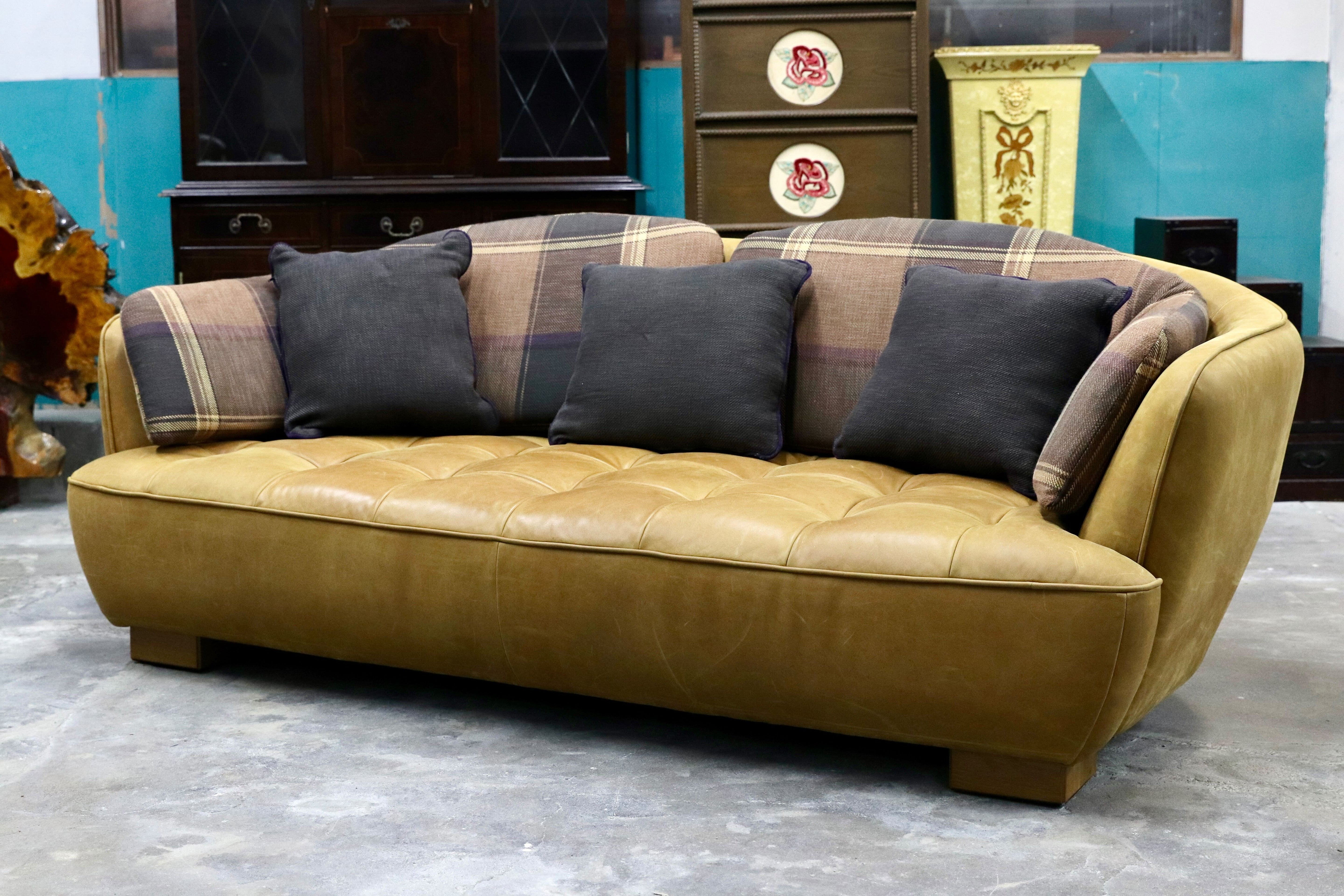 GMIK652B○tabu Leather Works / タブレザーワークス OPIAM sofa 3P オピアムソファ 3人掛けソファ トリプルソファ 本革 レザー 定価36.3万