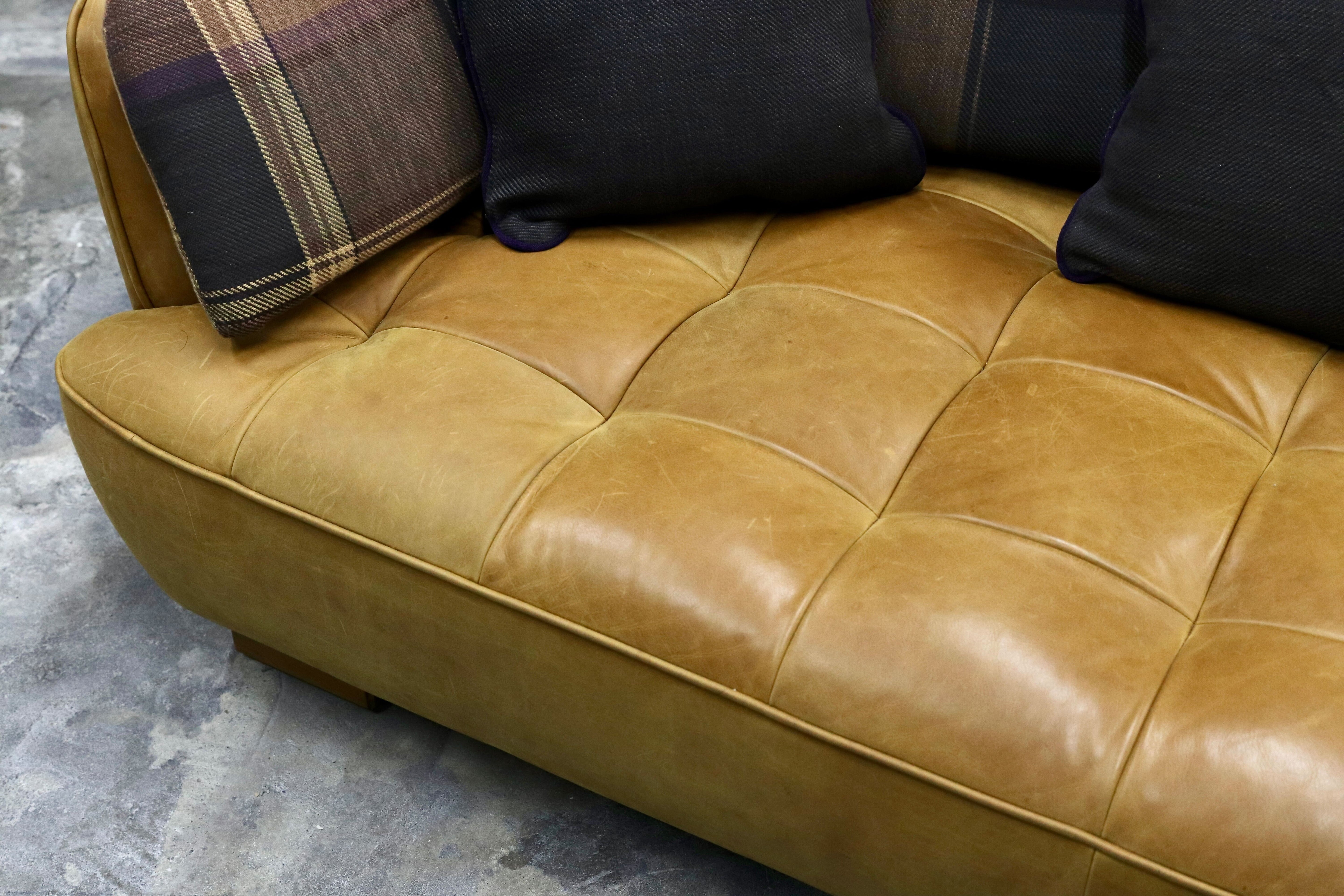 GMIK652B○tabu Leather Works / タブレザーワークス OPIAM sofa 3P オピアムソファ 3人掛けソファ トリプルソファ 本革 レザー 定価36.3万