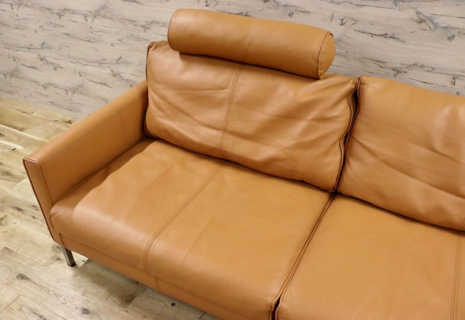 GMFK810○eilersen / アイラーセン STREAMLINE SOFA ストリームラインソファ 3人掛けソファ ACTUS 総革 定価約80万 美品