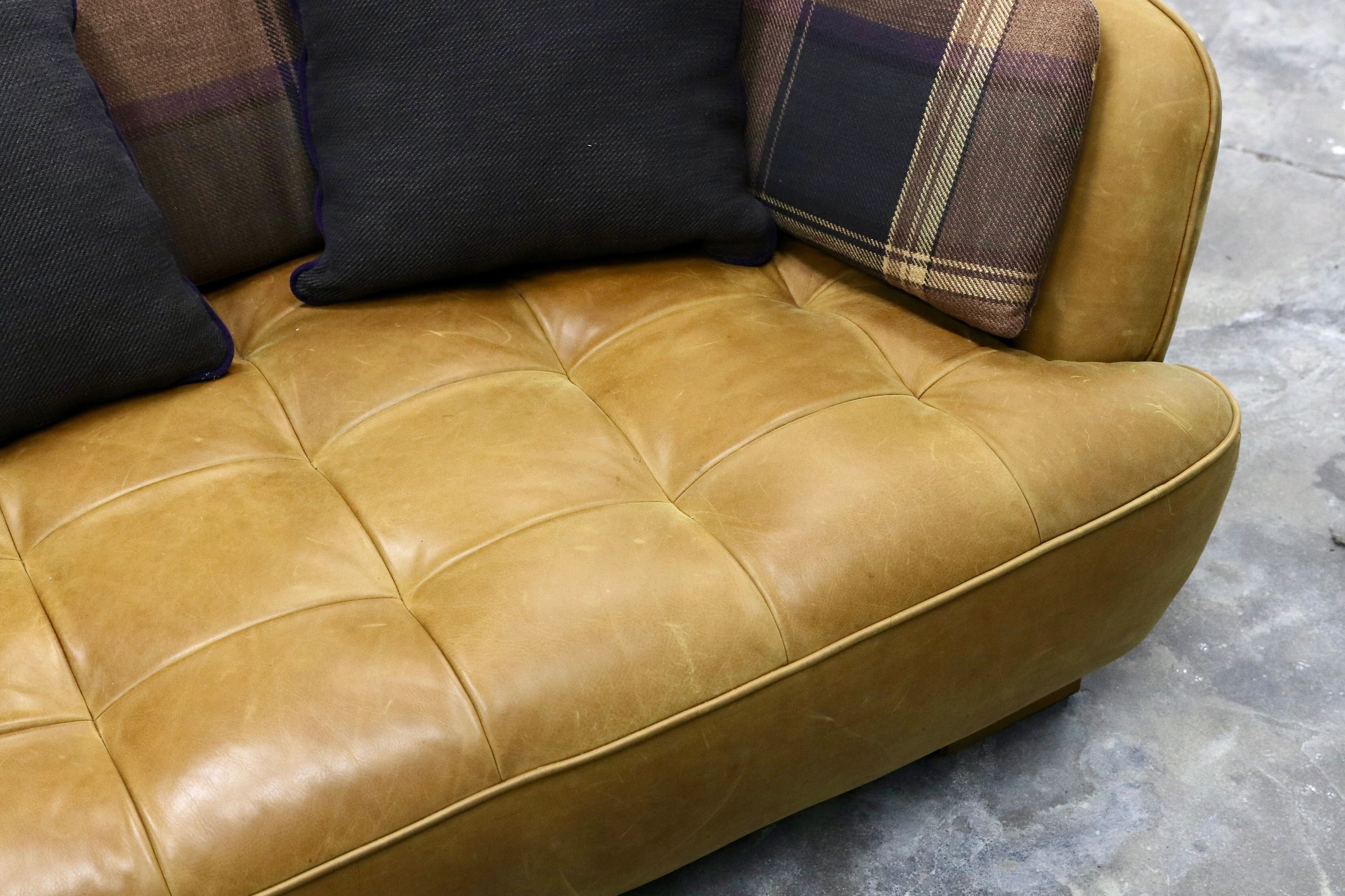 GMIK652B○tabu Leather Works / タブレザーワークス OPIAM sofa 3P オピアムソファ 3人掛けソファ トリプルソファ 本革 レザー 定価36.3万