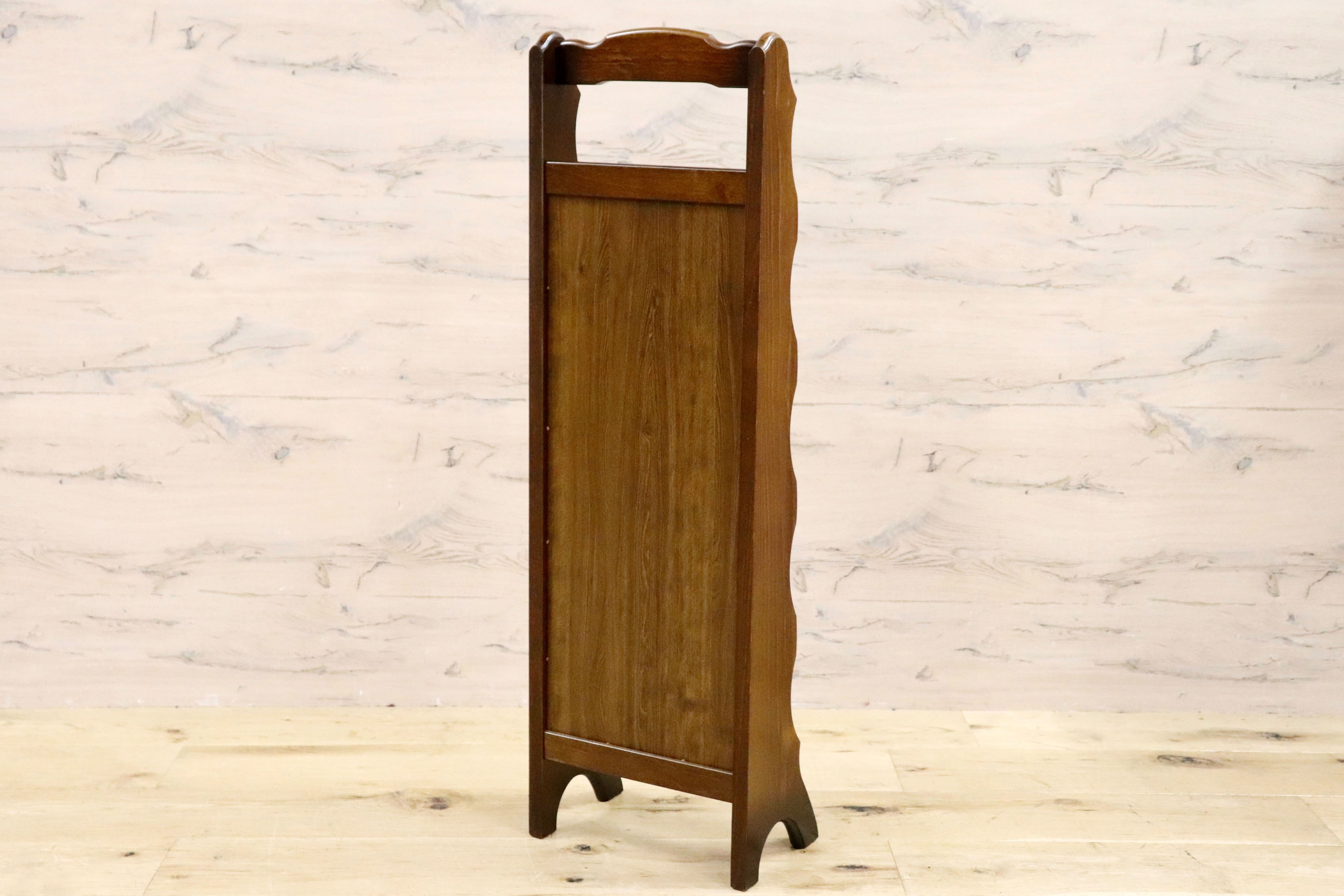 GMHS149○karimoku / カリモク スリッパラック 靴収納 玄関収納 5段 ナチュラル レトロ 木製 国産家具 美品