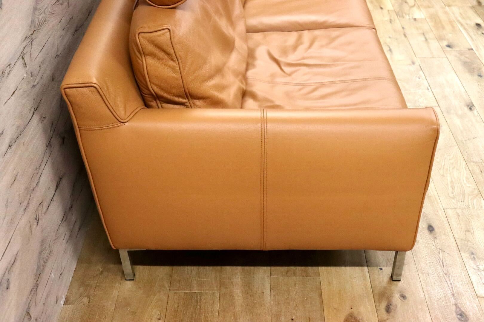 GMFK810○eilersen / アイラーセン STREAMLINE SOFA ストリームラインソファ 3人掛けソファ ACTUS 総革 定価約80万 美品