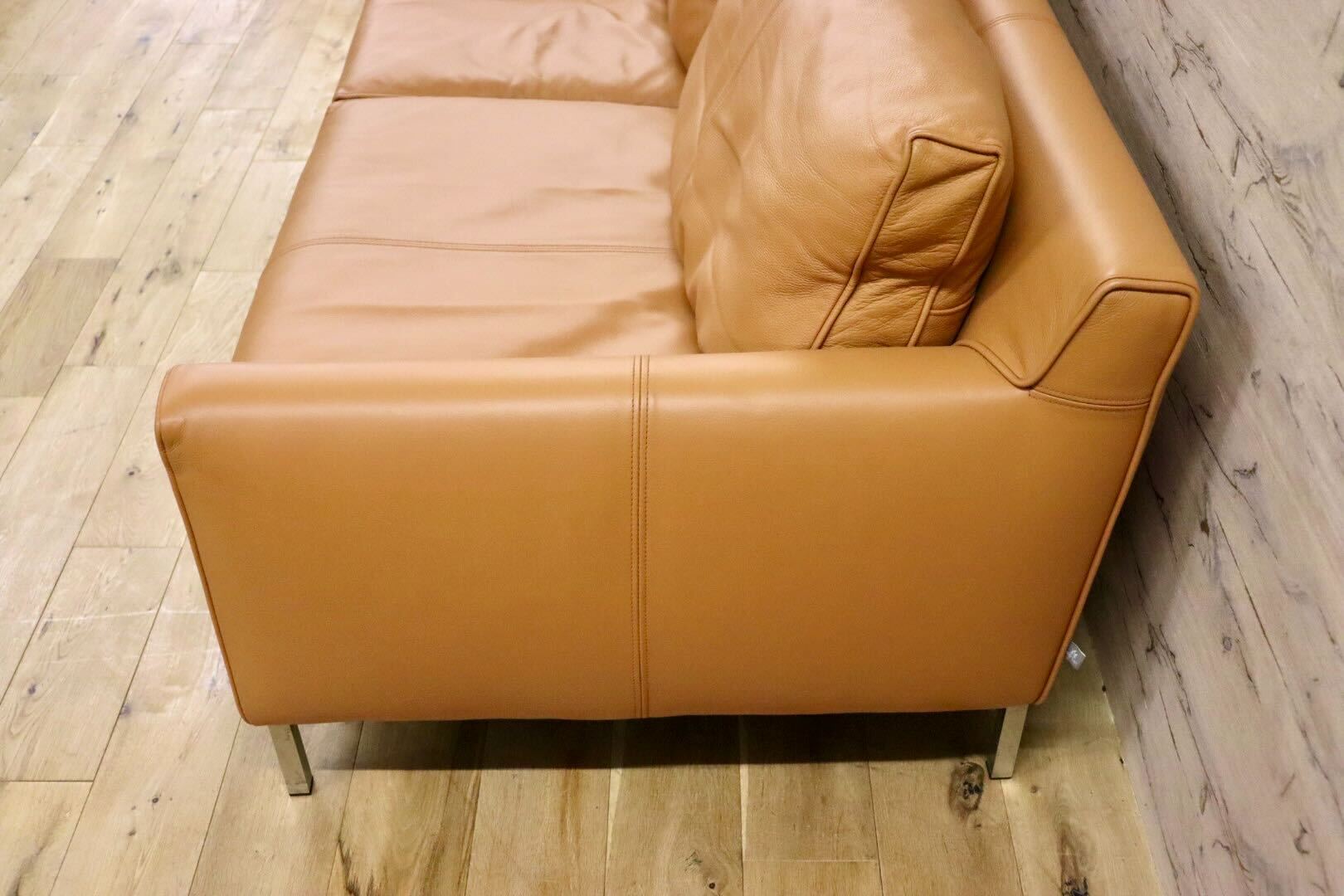 GMFK810○eilersen / アイラーセン STREAMLINE SOFA ストリームラインソファ 3人掛けソファ ACTUS 総革 定価約80万 美品
