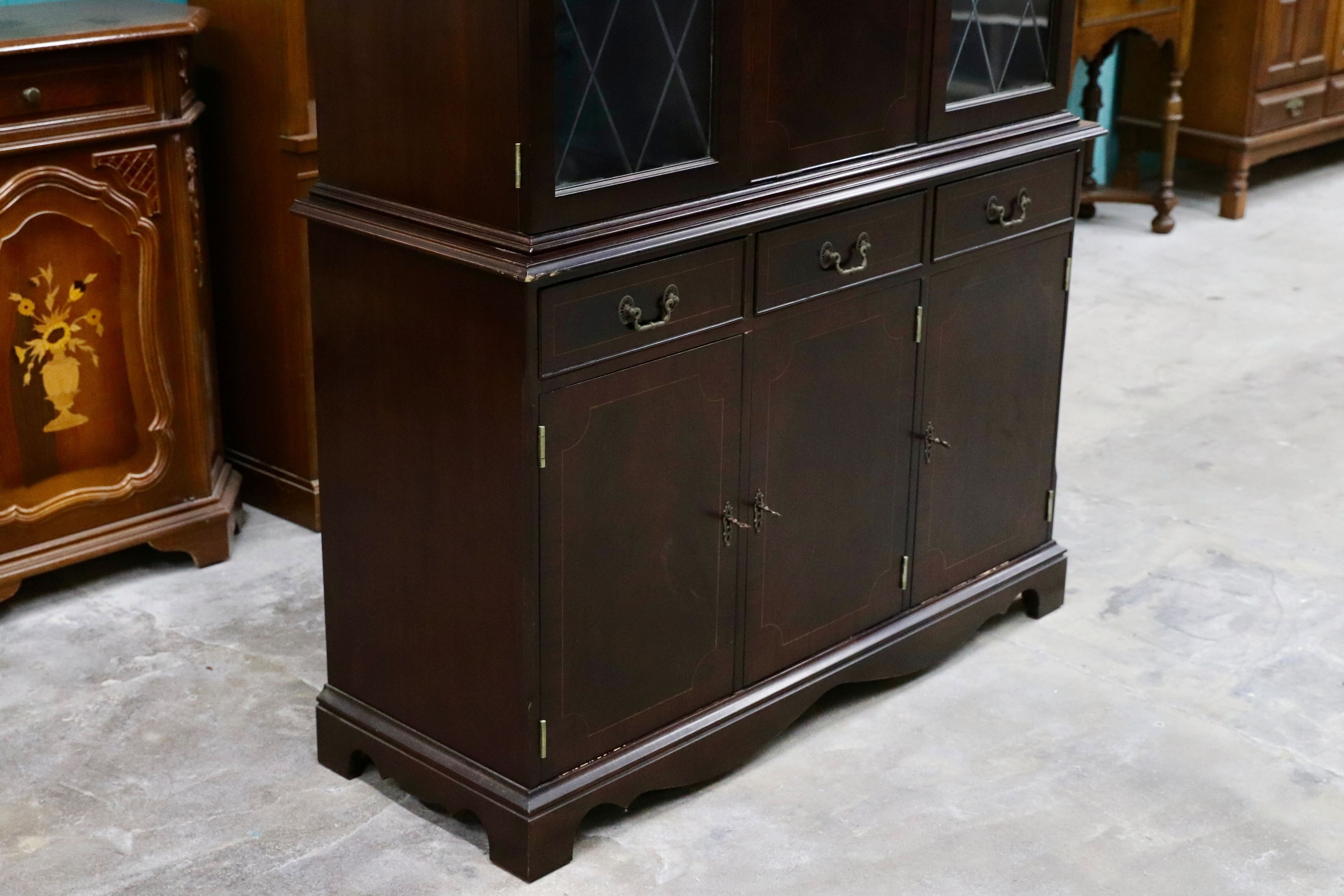 GMIS53A○西洋 イギリス アンティーク キャビネット 飾り棚 リビングボード クラシック ヴィンテージ 輸入家具 稀少