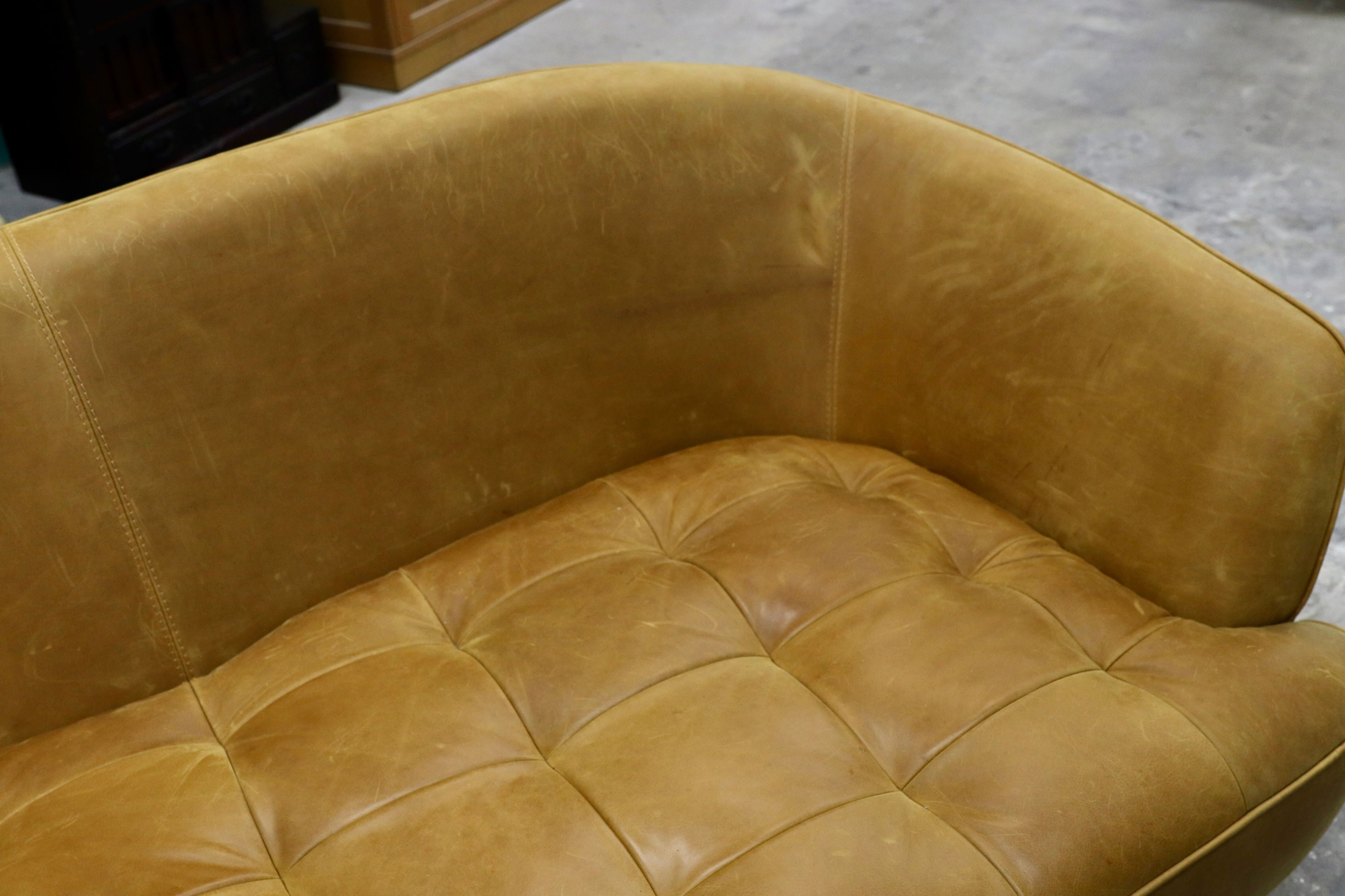 GMIK652B○tabu Leather Works / タブレザーワークス OPIAM sofa 3P オピアムソファ 3人掛けソファ トリプルソファ 本革 レザー 定価36.3万