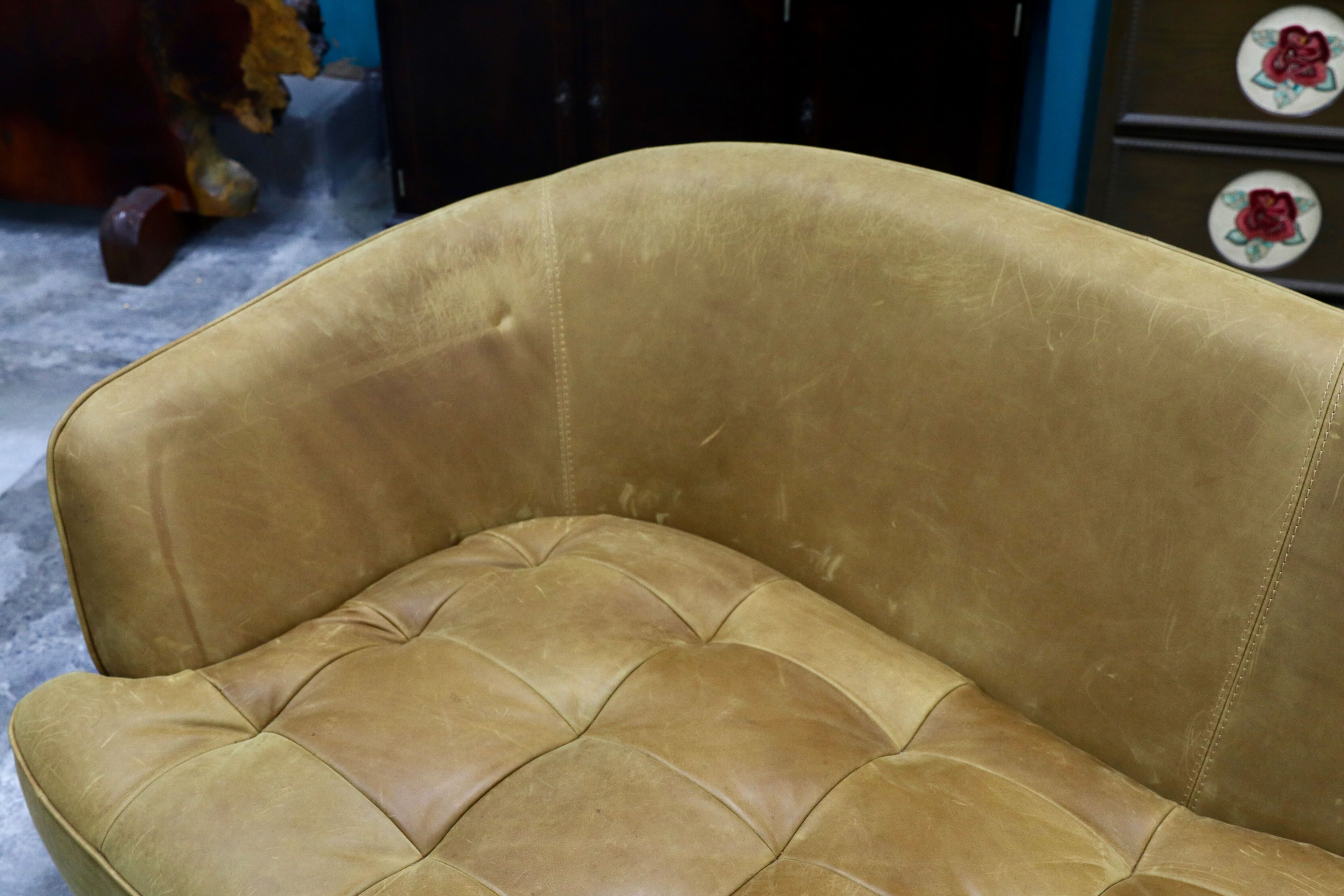 GMIK652B○tabu Leather Works / タブレザーワークス OPIAM sofa 3P オピアムソファ 3人掛けソファ トリプルソファ 本革 レザー 定価36.3万