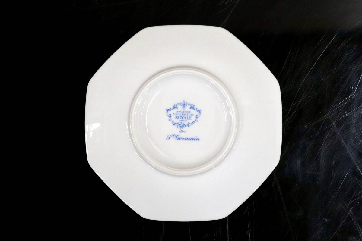 GMJH332BK◯Royal Limoges / ロワイヤル リモージュ St Germain サン ジェルマン デザートプレート パン&バタープレート 西洋 廃盤 稀少