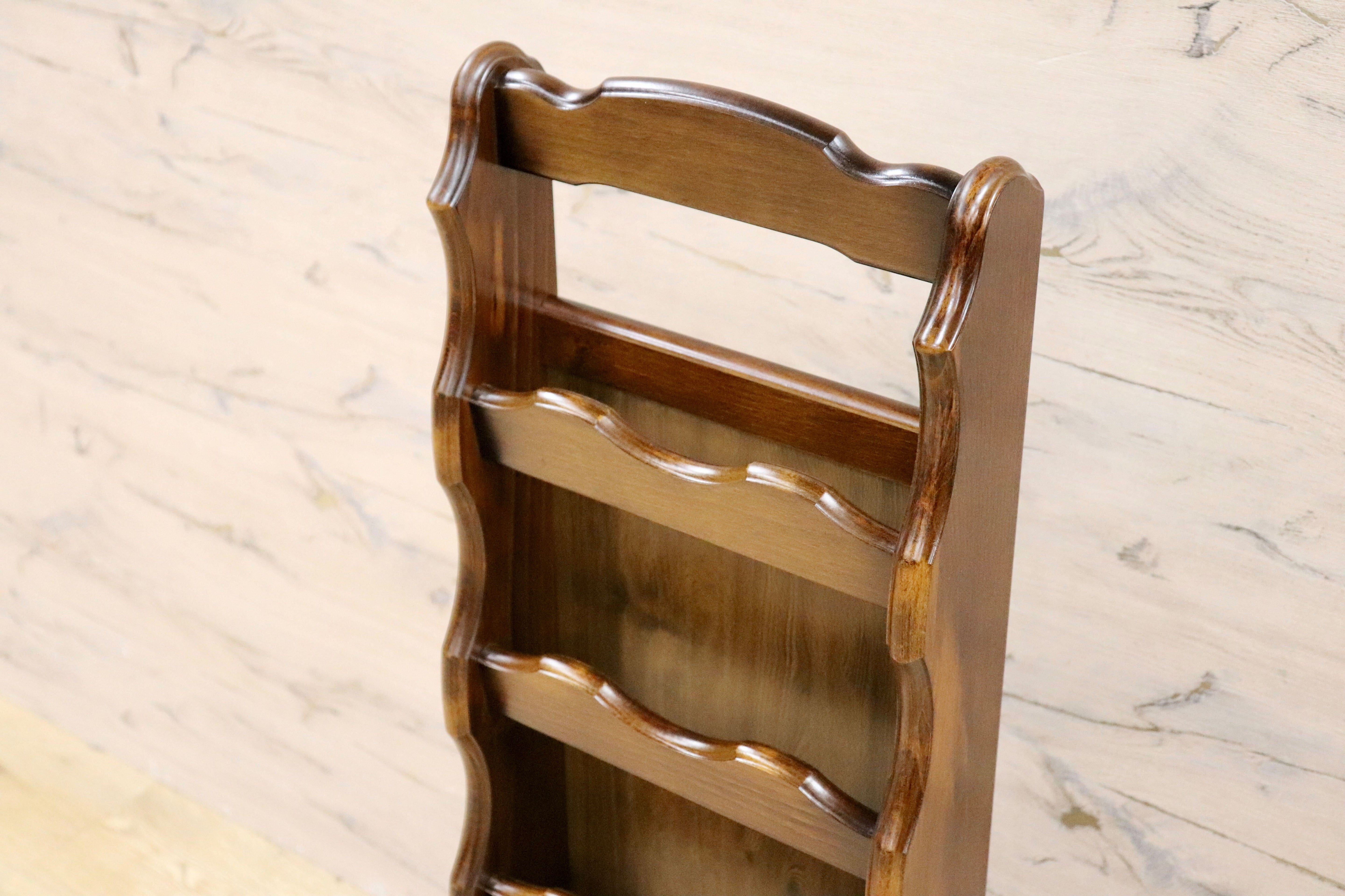 GMHS149○karimoku / カリモク スリッパラック 靴収納 玄関収納 5段 ナチュラル レトロ 木製 国産家具 美品