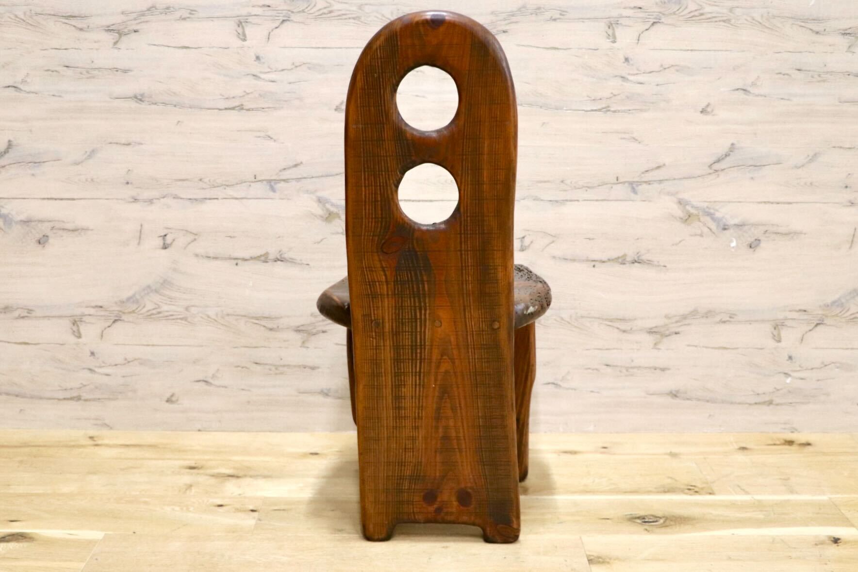 GMHS387A○スモールチェア サイドチェア キッズチェア 木製椅子 玄関スツール 民芸家具 和モダン インテリア