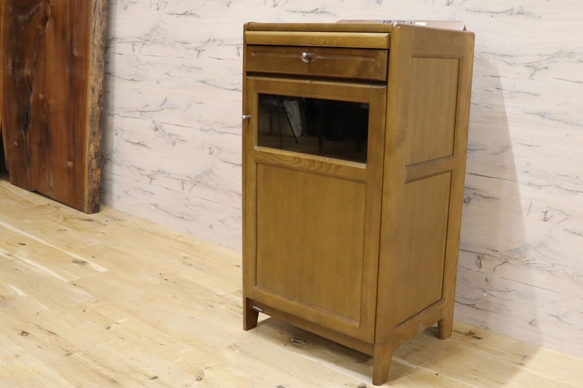 GMGH520○karimoku / カリモク Tell台 電話台 FAX台 キャビネット サイドキャビネット リビング収納 小物入れ コロニアル 国産家具