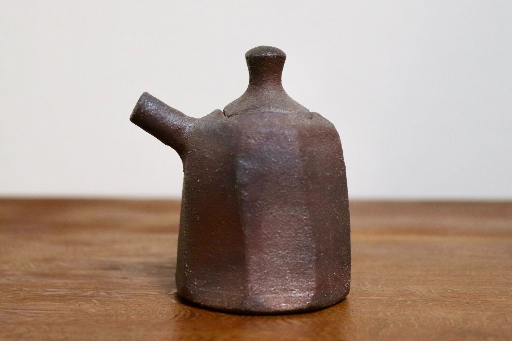 GMIO508B◯市野悟窯 市野哲次 丹波焼 やきしめ醤油さし 陶器 丹波篠山 伝統工芸 未使用