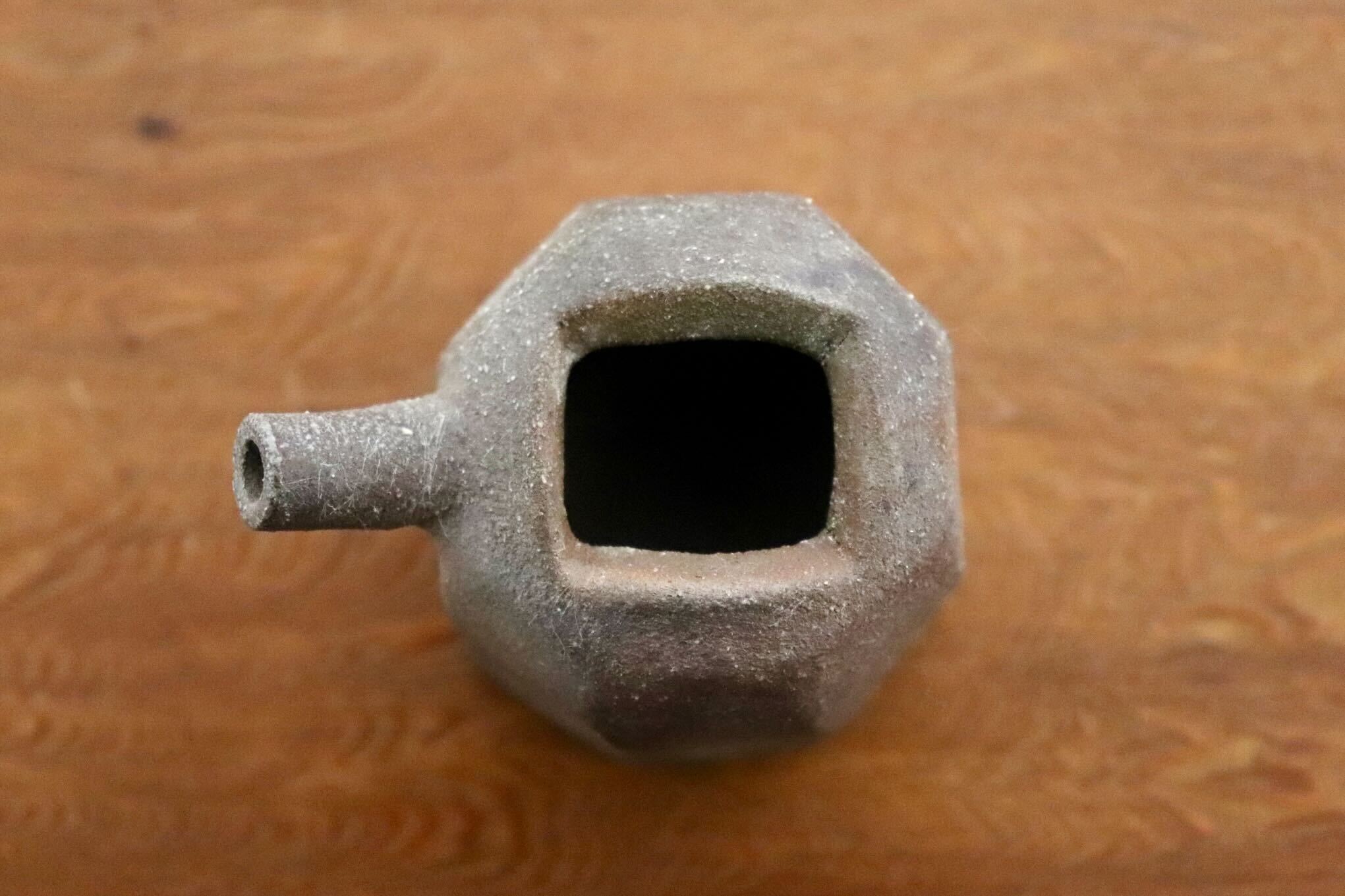 GMIO508B◯市野悟窯 市野哲次 丹波焼 やきしめ醤油さし 陶器 丹波篠山 伝統工芸 未使用