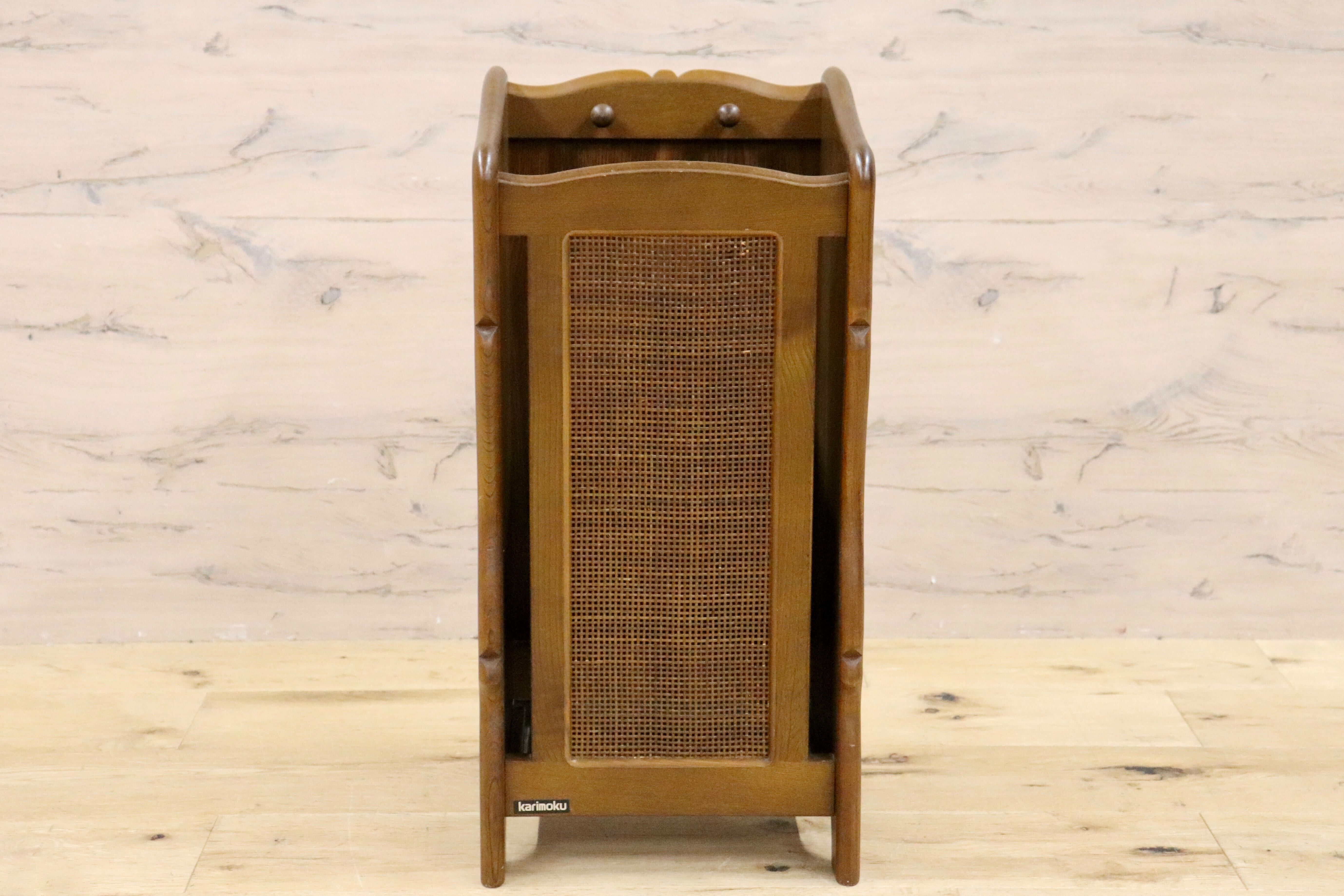 GMHS147A○karimoku / カリモク 傘立て アンブレラスタンド 玄関収納 エントランス 木製 天然木 レトロ モダン