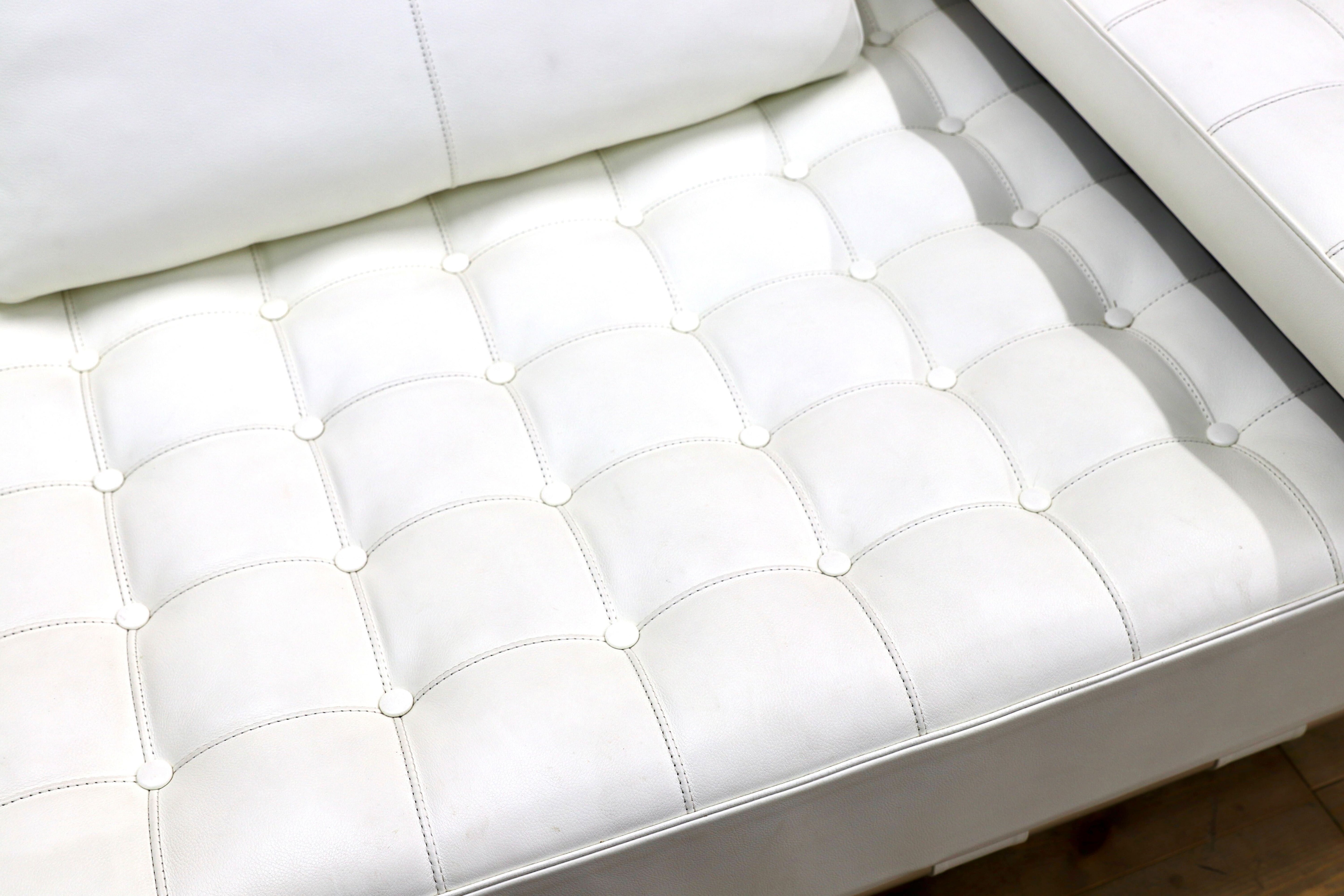 GMIK670○Cassina / カッシーナ PRIVE プリヴェ 2人掛けワイド 左肘アームソファ フィリップ・スタルク イタリアモダン 白本革 定価345万