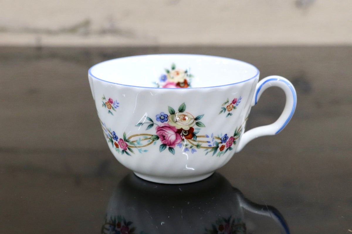 GMJH332BN◯MINTON / ミントン Summer Bouquet サマーブーケ カップ&ソーサー ティーカップ プレート 花柄 西洋 ヴィンテージ 廃盤 稀少