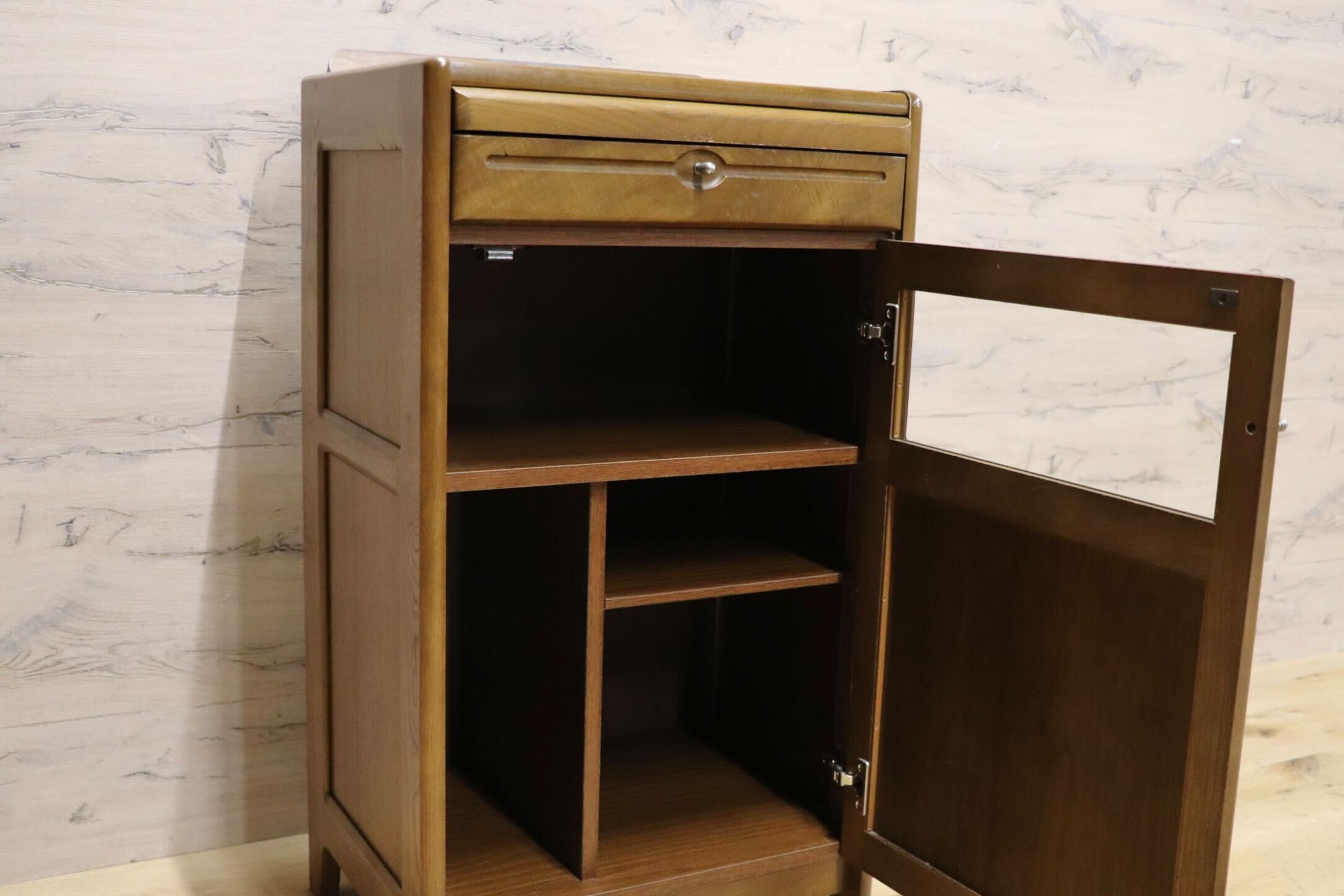 GMGH520○karimoku / カリモク Tell台 電話台 FAX台 キャビネット サイドキャビネット リビング収納 小物入れ コロニアル 国産家具