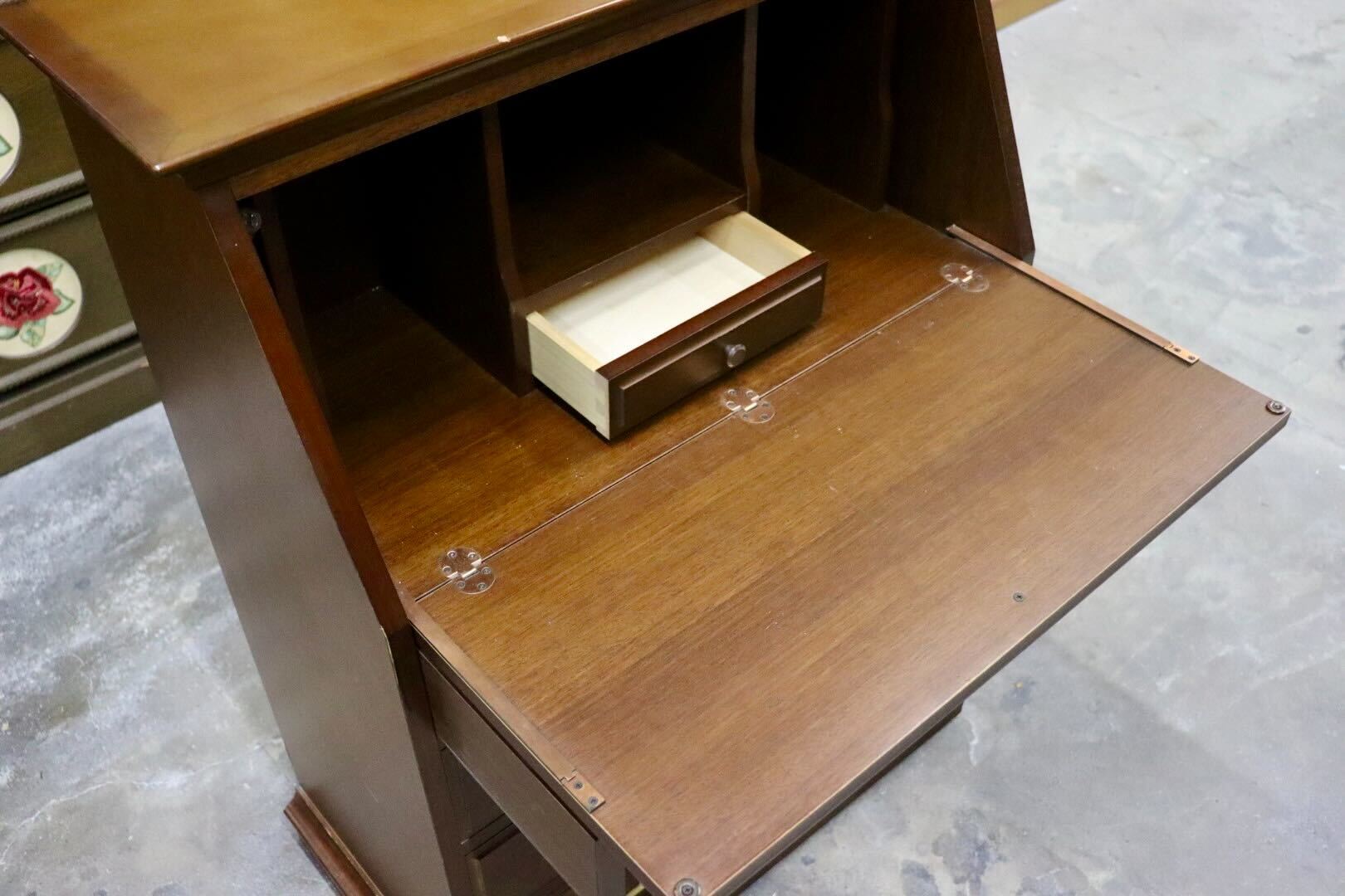 GMIK700○maruni / マルニ 地中海 ライティングビューロー デスク 書斎机 勉強机 収納 机 ヨーロピアン クラシック 定価約24万