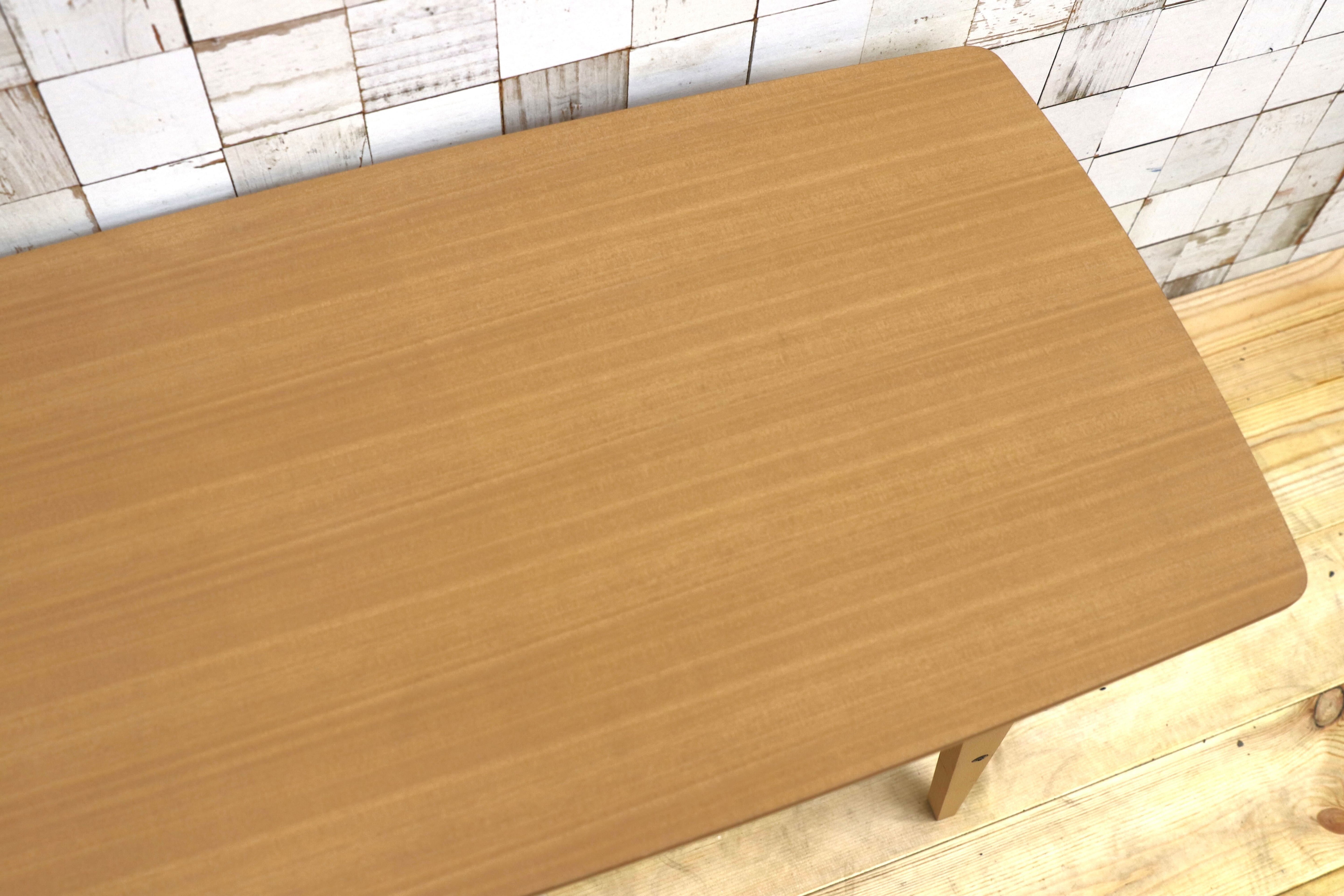 GMHK542○カリモク60 センターテーブル リビングテーブル 応接机 ビーチ材 ナチュラル T36300 展示品