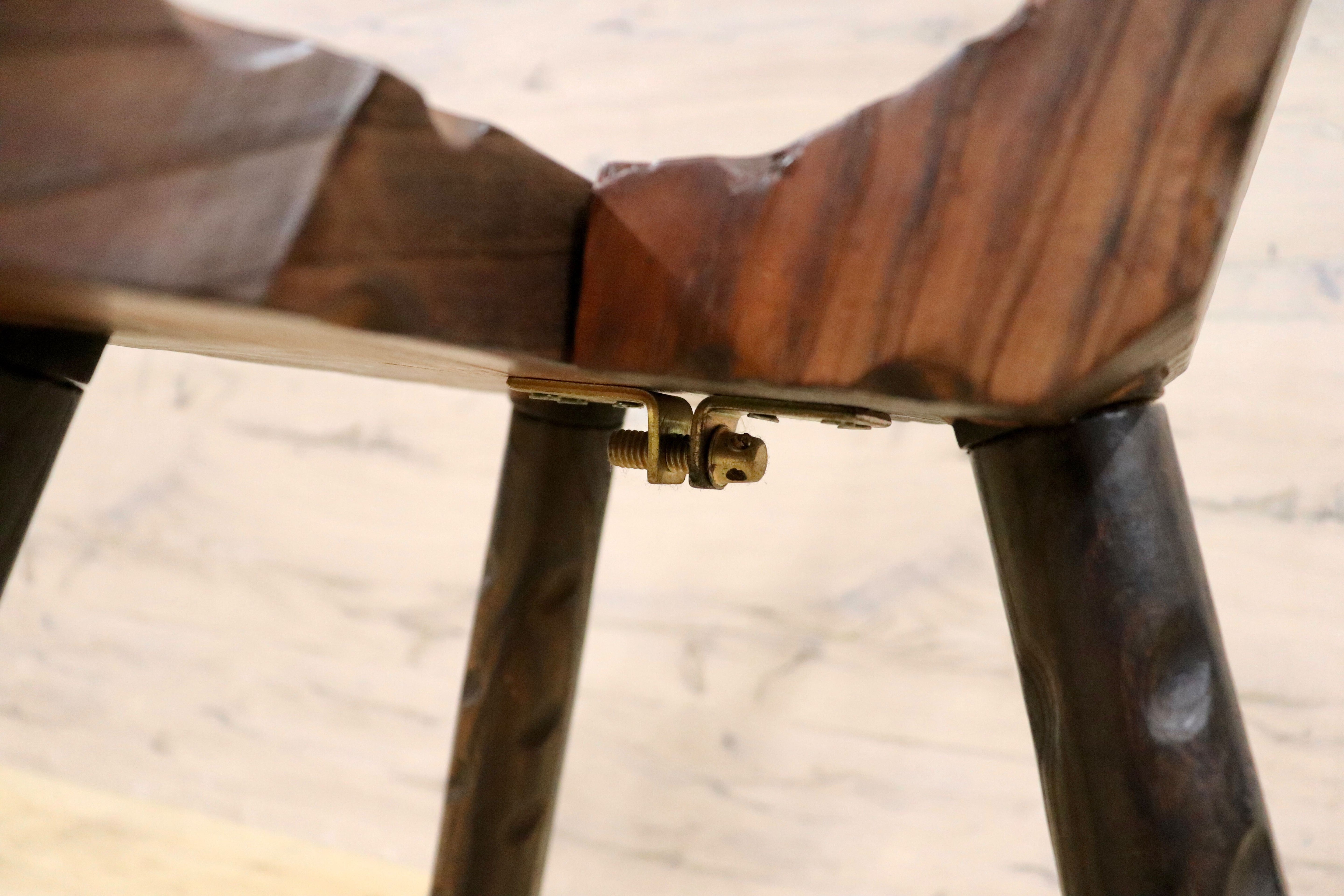 GMHS305A○スペイン製 シェファードチェア 羊飼いの椅子 花台 飾り台 椅子 木彫り 木製 カントリー ヨーロッパ家具 アンティーク