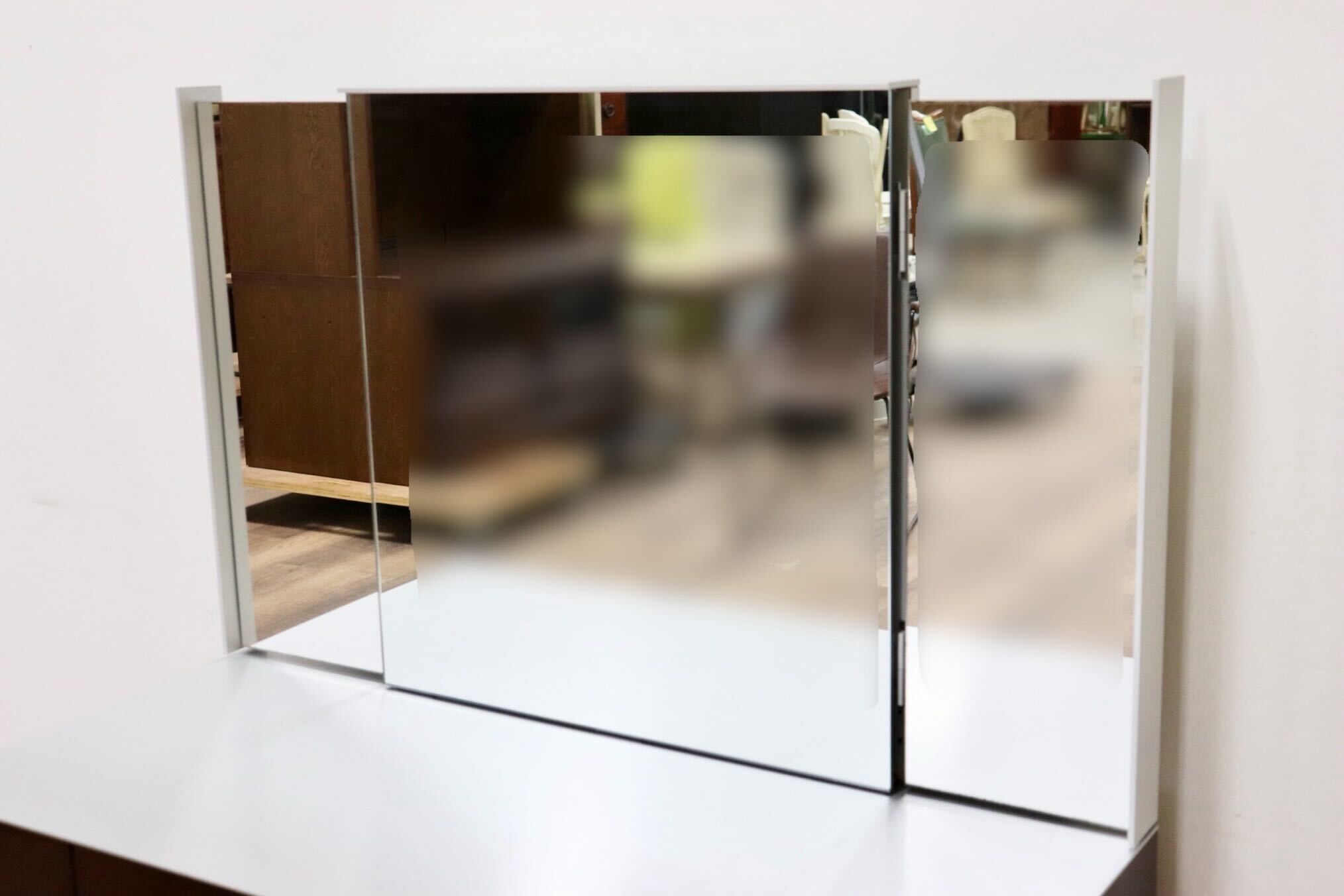 GMGS227○Cassina ixc / カッシーナイクスシー MAKE UP ドレッサー 化粧台 鏡台 三面鏡 ウォールナット モダン 定価約61.8万