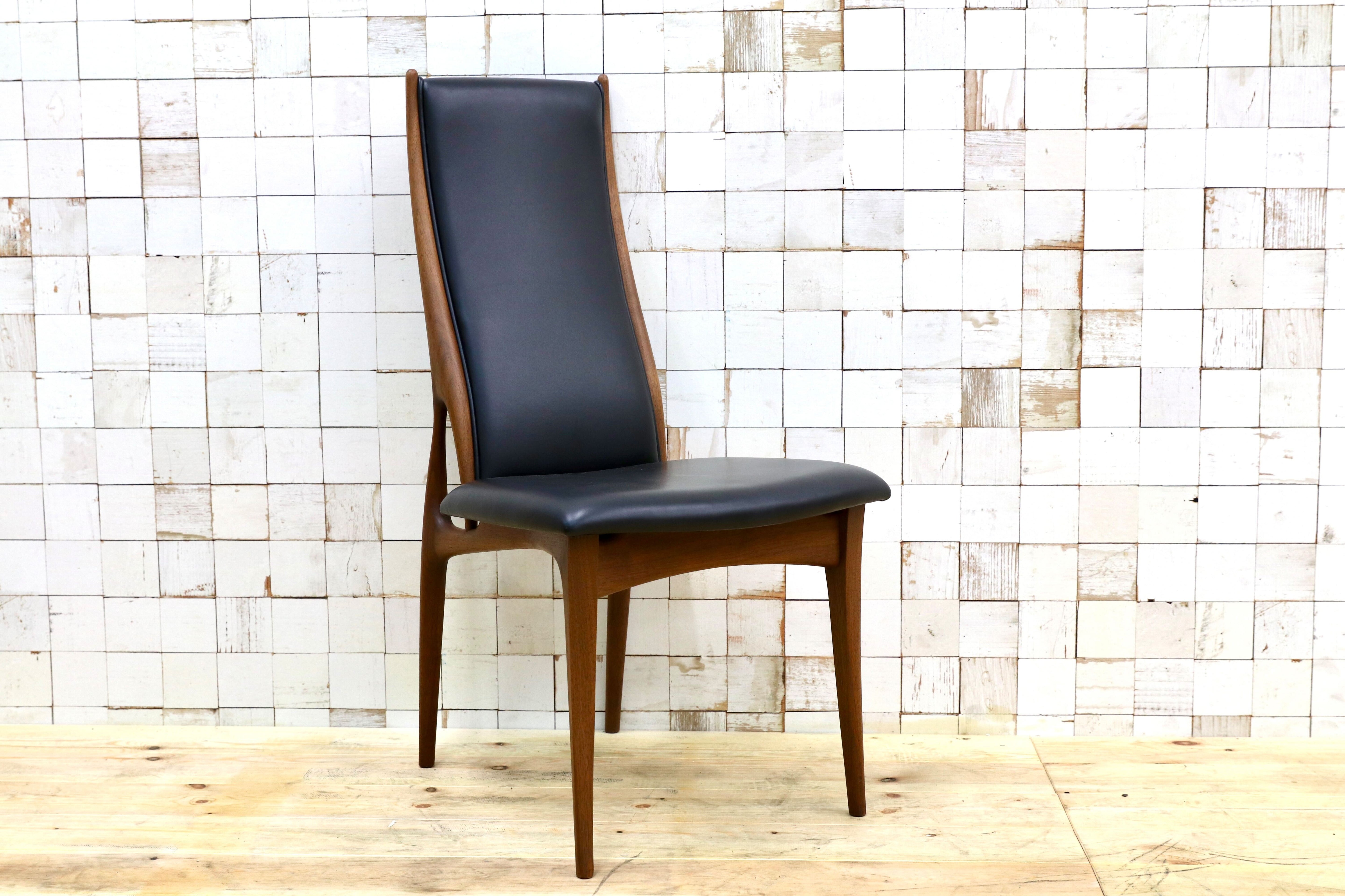 GMHK564A○匠工芸 / TAKUMI CREER dining high back chair クレール ウォールナット 本革 ダイニングチェア 定価約28.3万 展示品