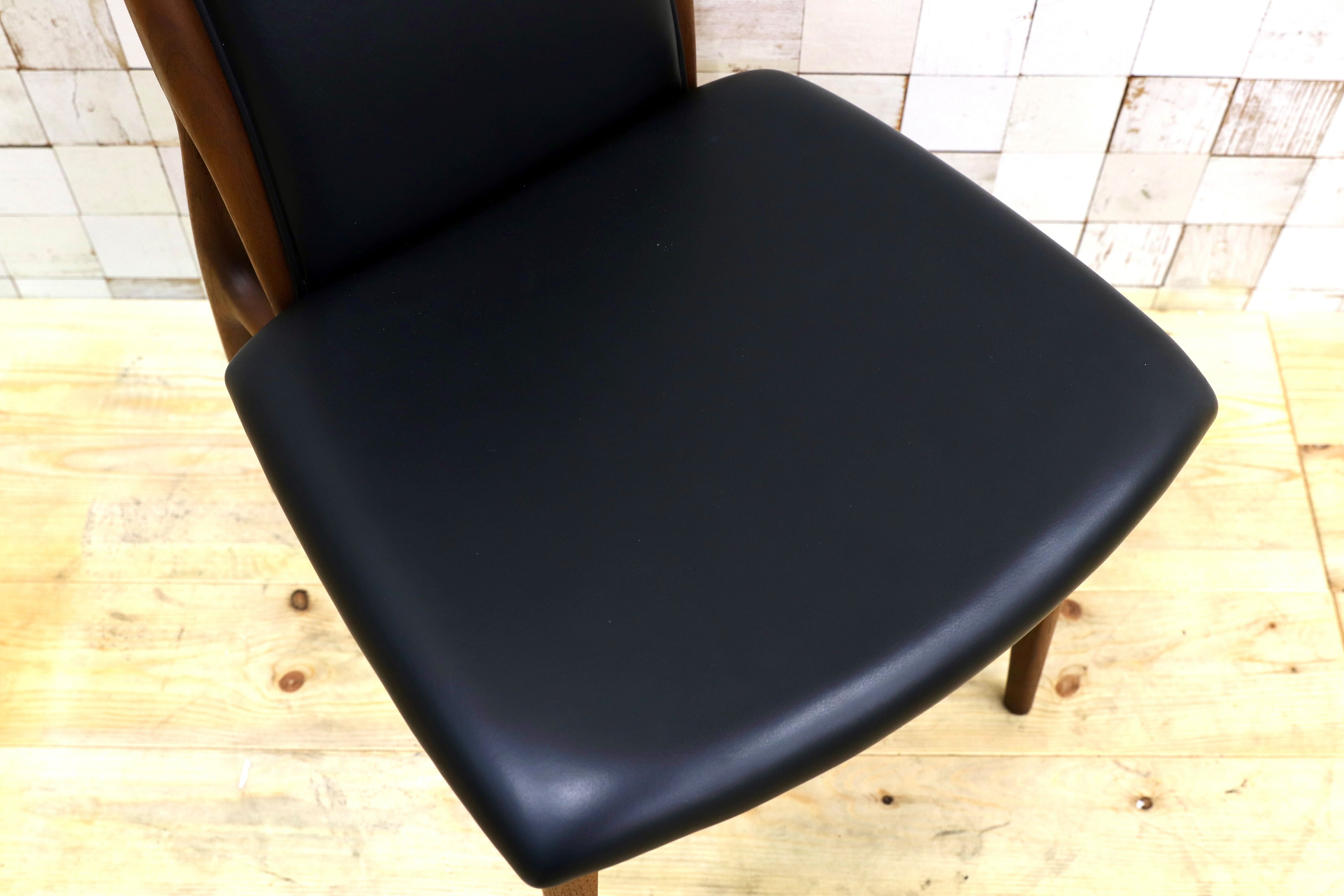 GMHK564A○匠工芸 / TAKUMI CREER dining high back chair クレール ウォールナット 本革 ダイニングチェア 定価約28.3万 展示品