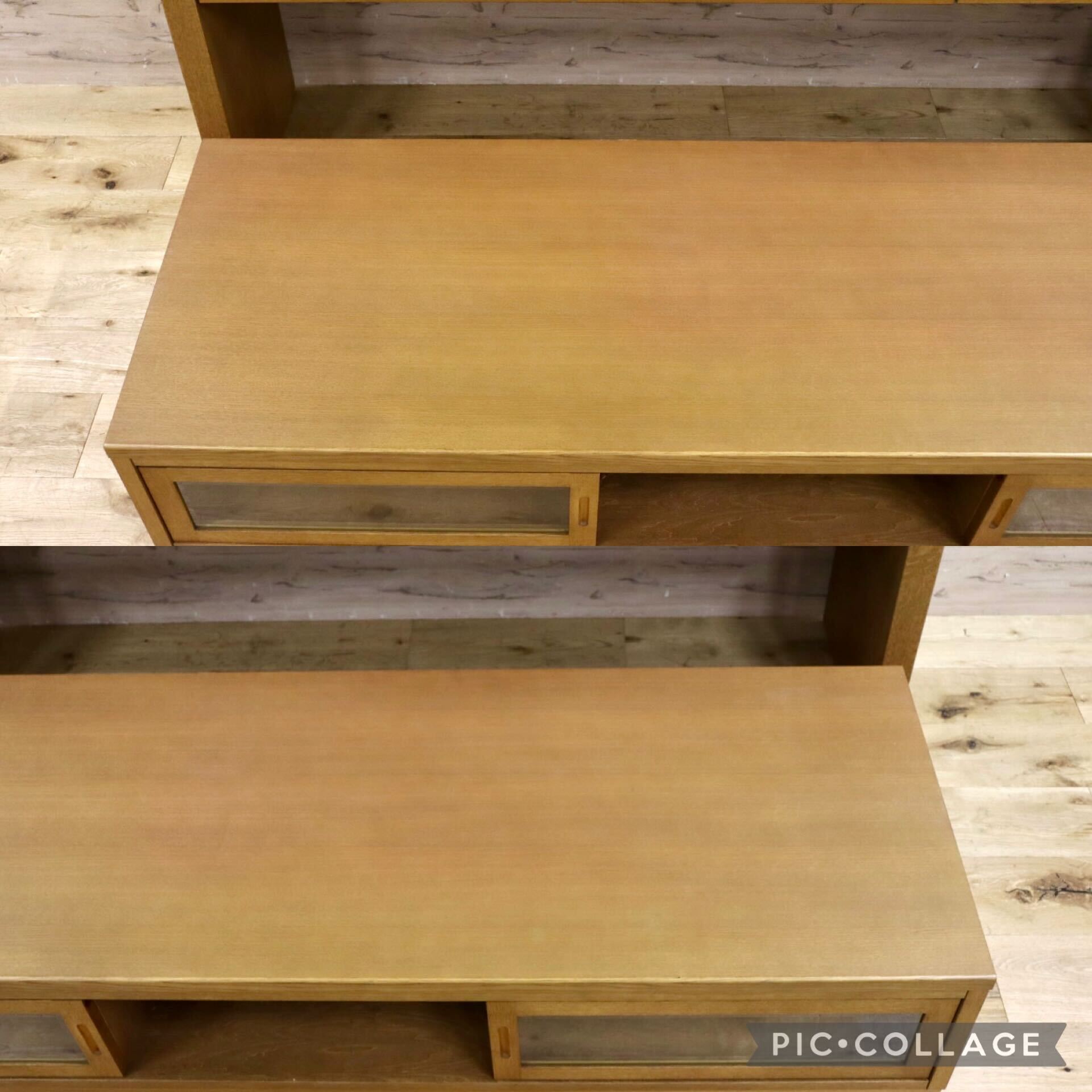 GMHH379○karimoku / カリモク HU5600 TVボード AVボード ローボード リビング収納 ナチュラル オーク材 展示品