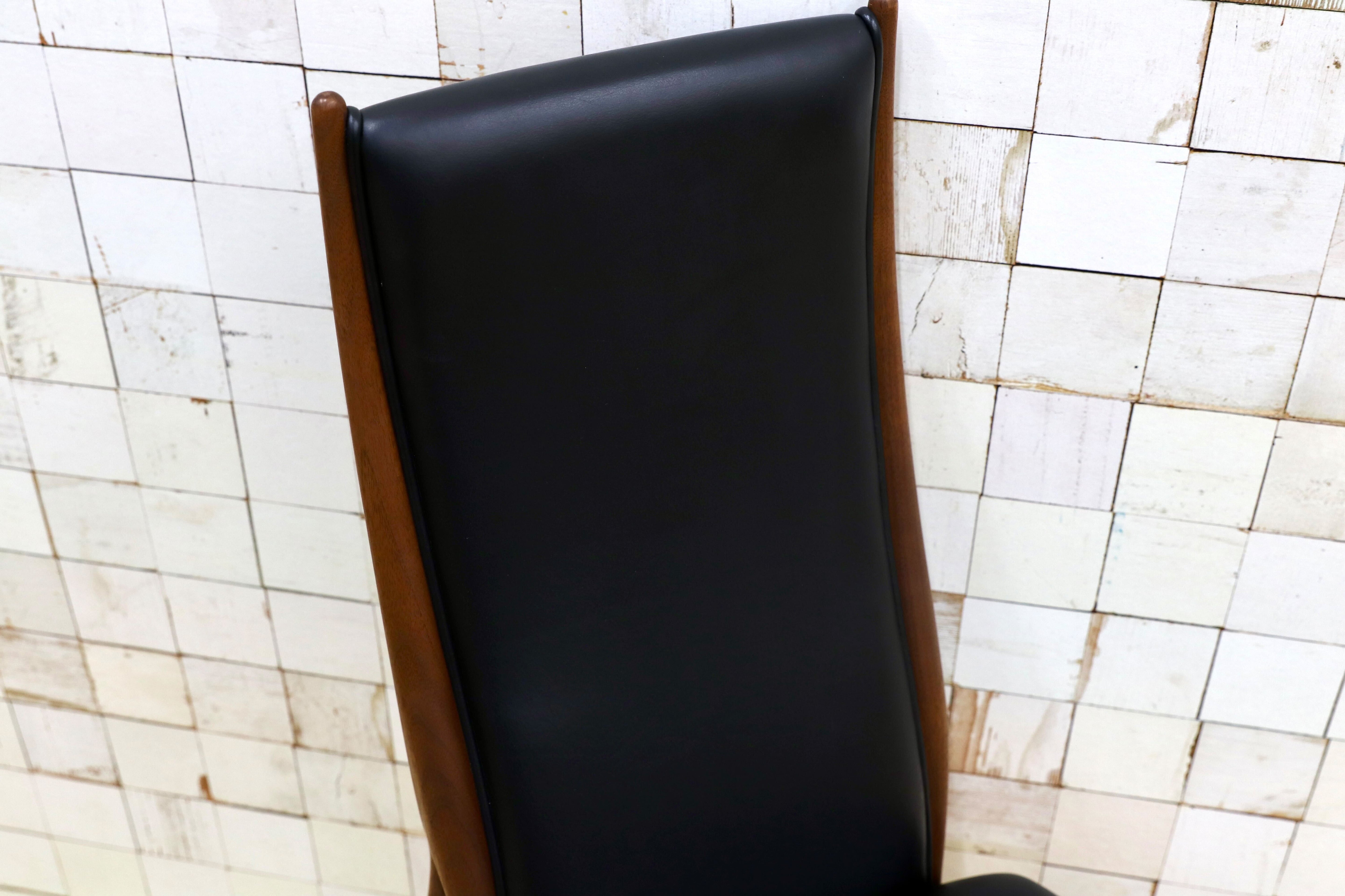 GMHK564A○匠工芸 / TAKUMI CREER dining high back chair クレール ウォールナット 本革 ダイニングチェア 定価約28.3万 展示品