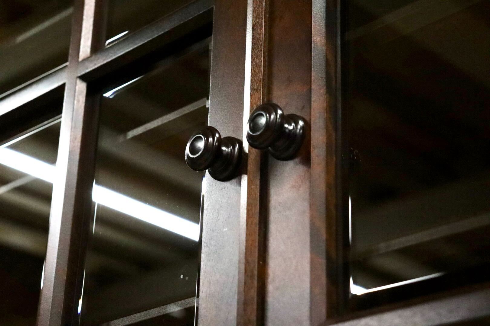 GMIK772A○北海道民芸家具 食器棚 水屋棚 カップボード 飾り棚 キャビネット 樺材 無垢 和家具 和モダン 古民家 定価約45万 飛騨産業 美品