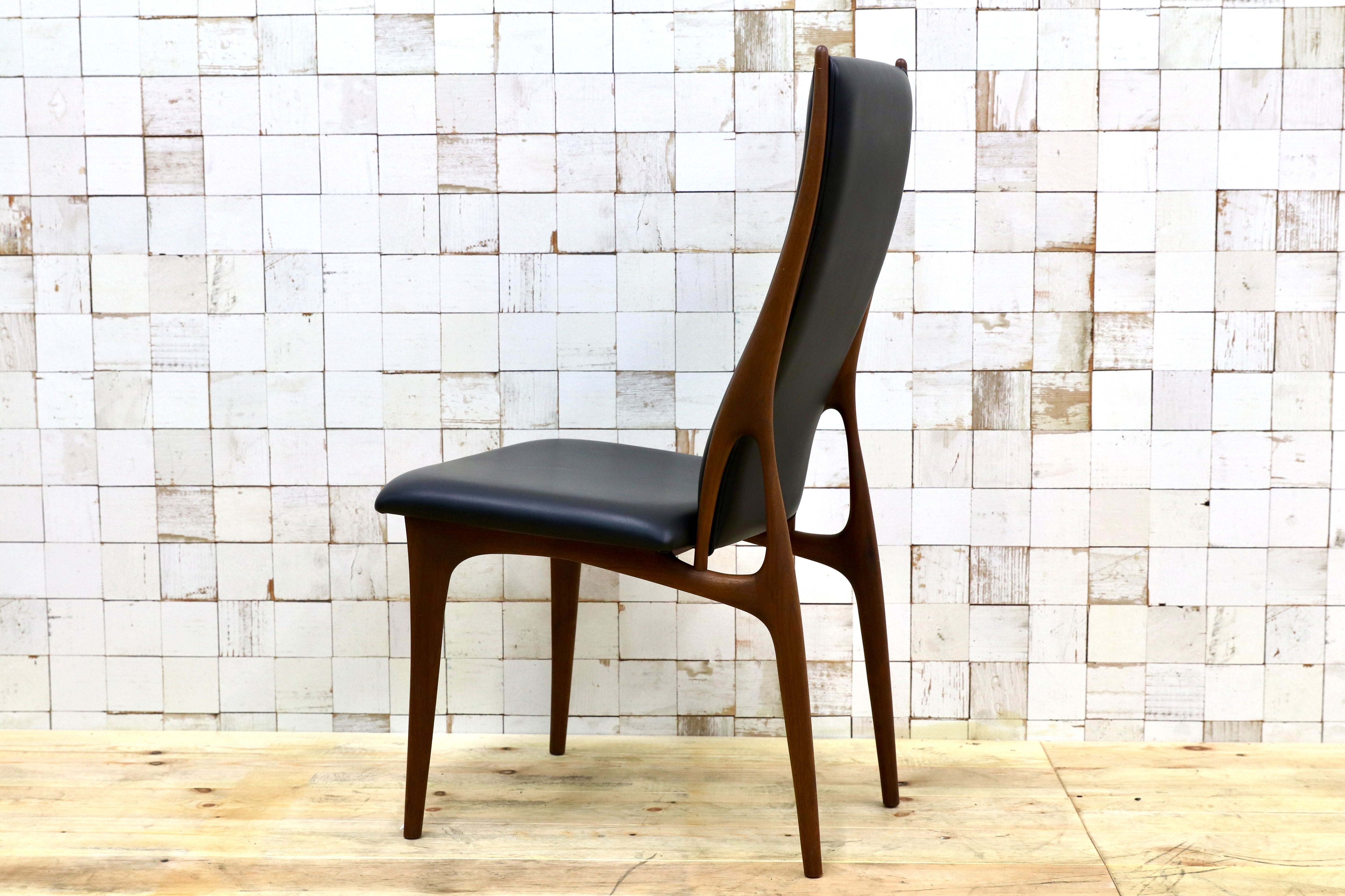 GMHK564A○匠工芸 / TAKUMI CREER dining high back chair クレール ウォールナット 本革 ダイニングチェア 定価約28.3万 展示品
