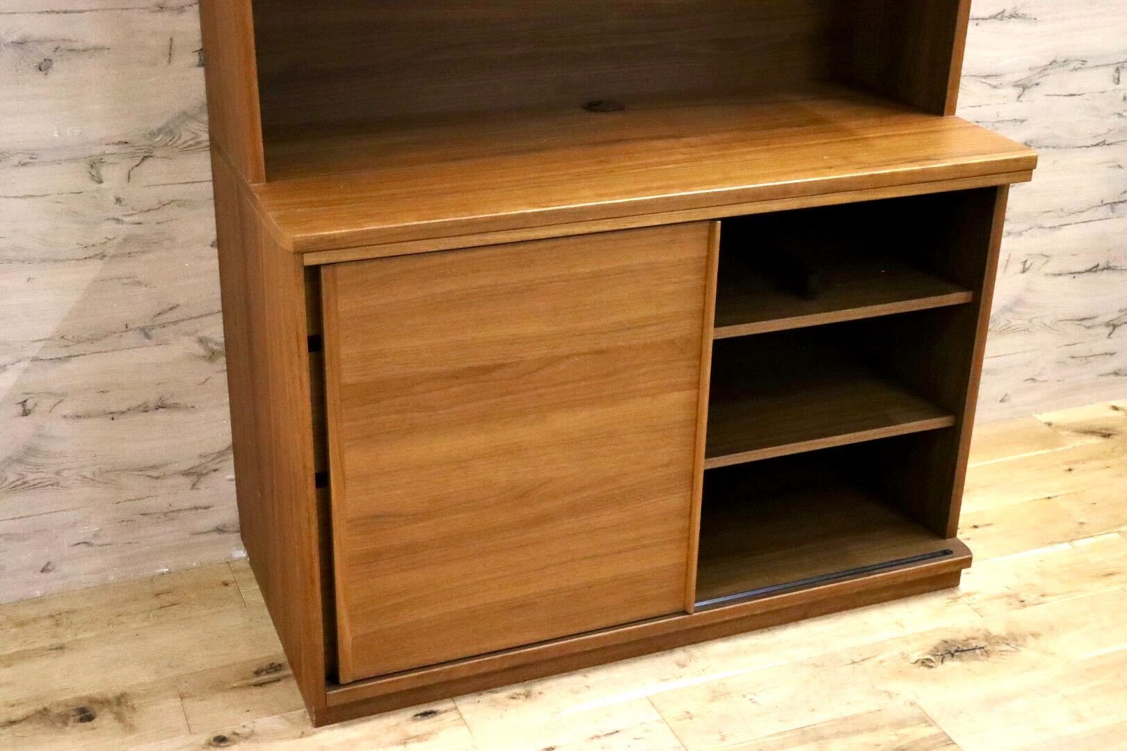 GMIK758○karimoku / カリモク ET4435 キッチンボード 食器棚 レンジボード キャビネット 北欧スタイル ウォールナット 定価約38万