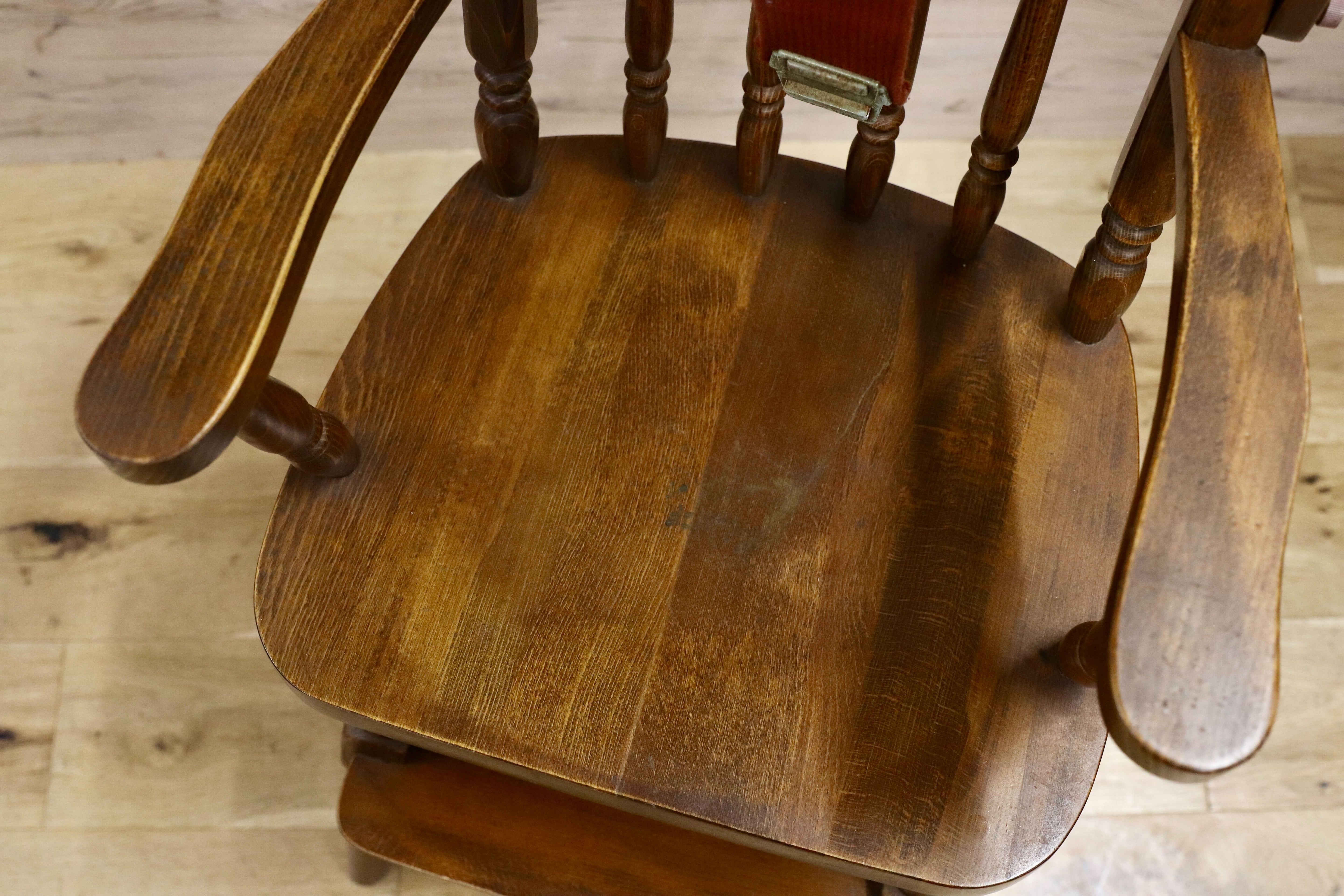 GMHH76○柏木工 / KASHIWA ベビーチェア 子供椅子 アンティーク ヴィンテージ 飛騨家具 レトロ