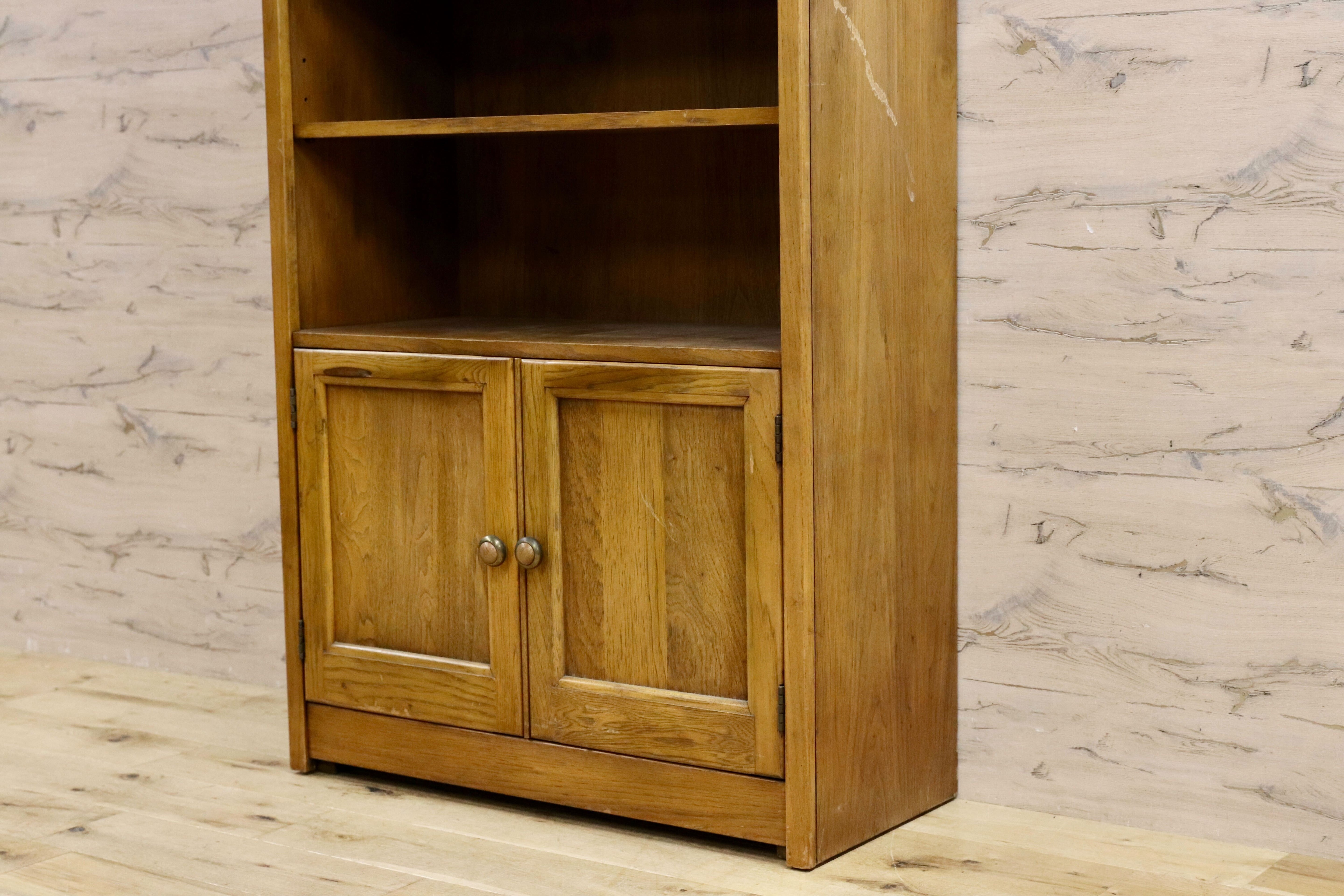 GMIK684○ドレクセル風 アメリカ ヴィンテージ ブックシェルフ ブックキャビネット ラック 棚 キャビネット 書棚 本棚 US