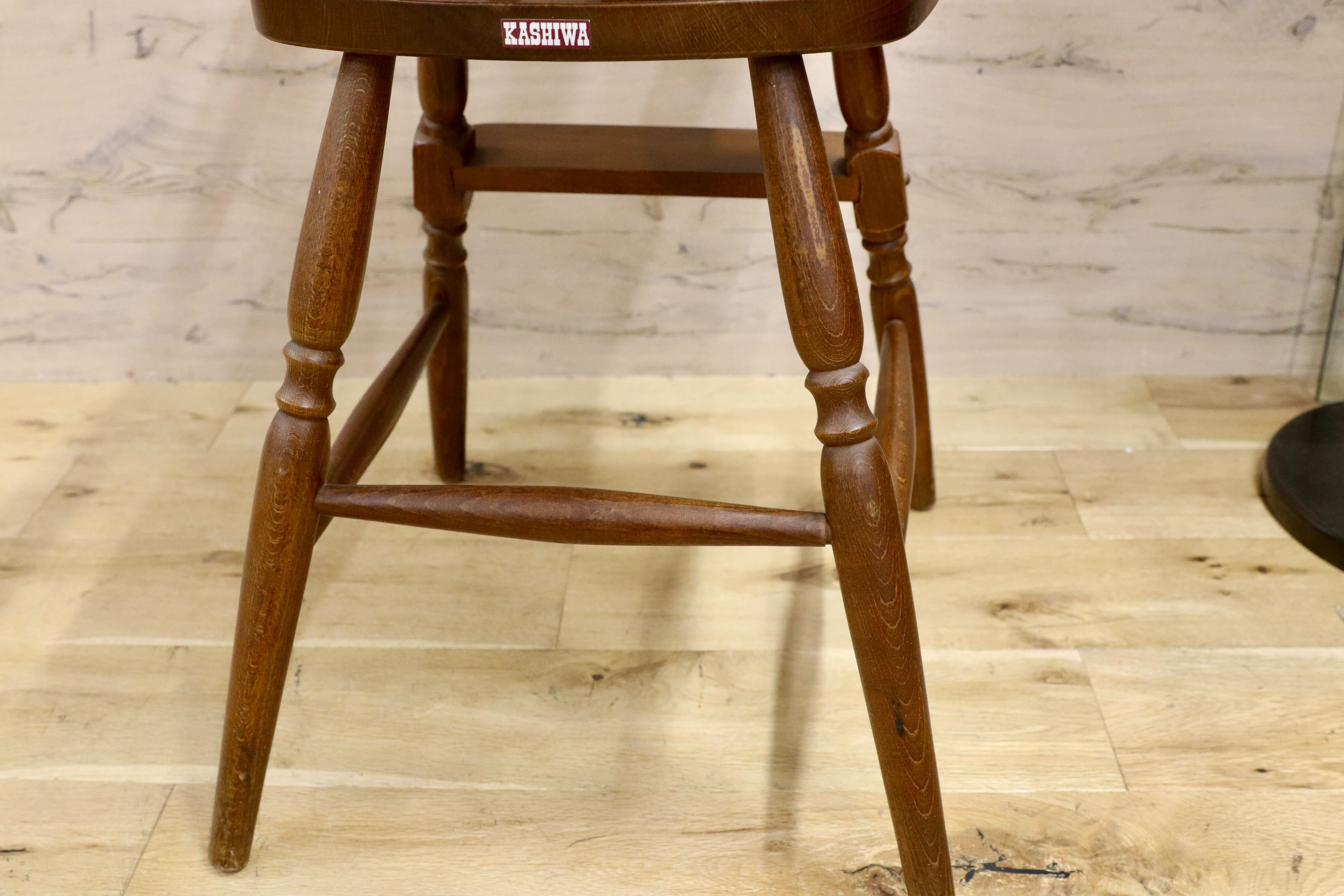 GMHH76○柏木工 / KASHIWA ベビーチェア 子供椅子 アンティーク ヴィンテージ 飛騨家具 レトロ