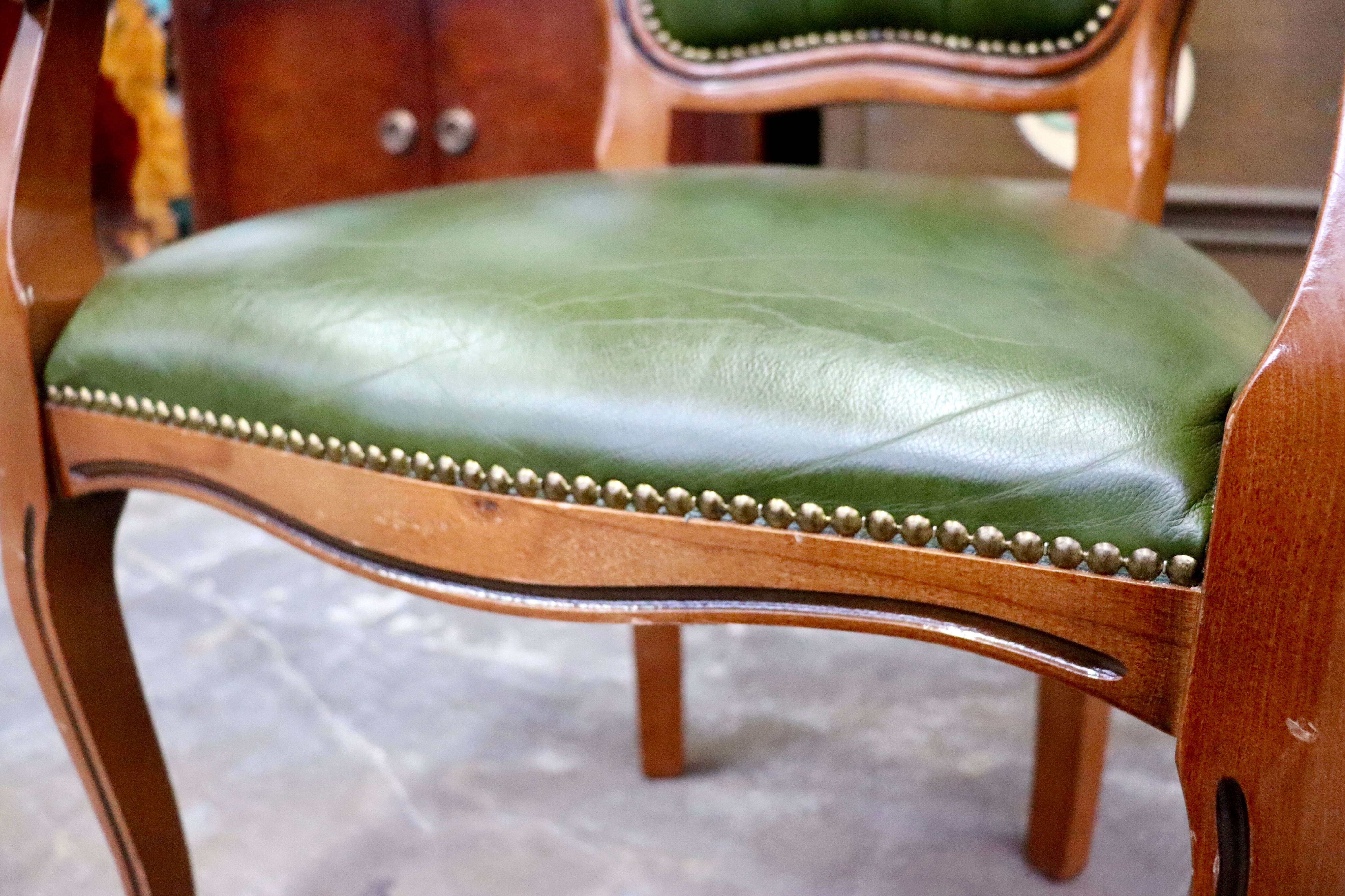 GMIS561U○イタリア ダイニングチェア 食卓椅子 アームチェア アンティーク 猫脚 彫刻 クラシック エレガント ヨーロピアン ロココ