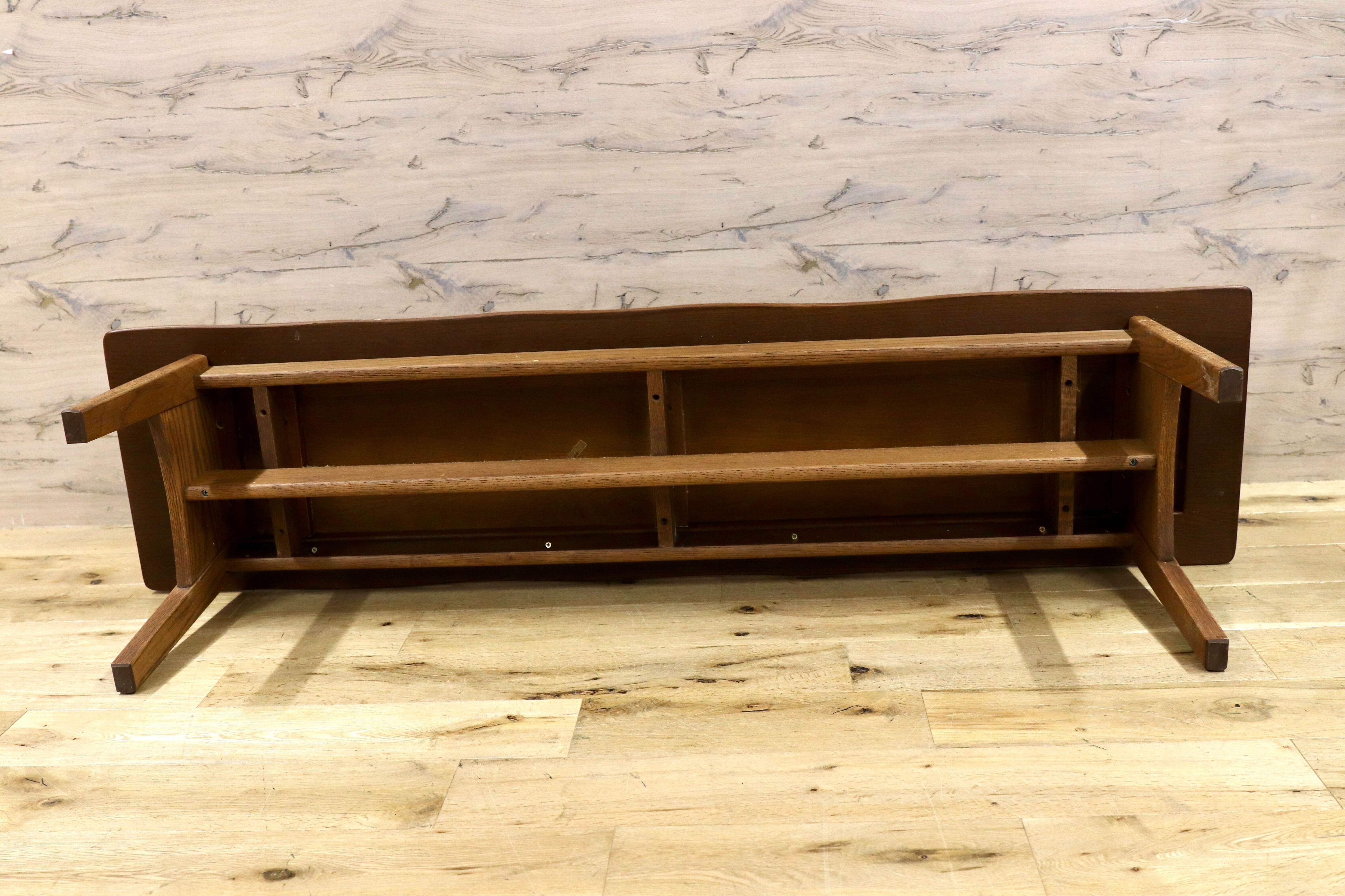 GMHH78○オーク無垢材 ダイニングチェア 椅子 長椅子 ベンチ 和モダン レトロ カントリー カフェ ノスタルジック